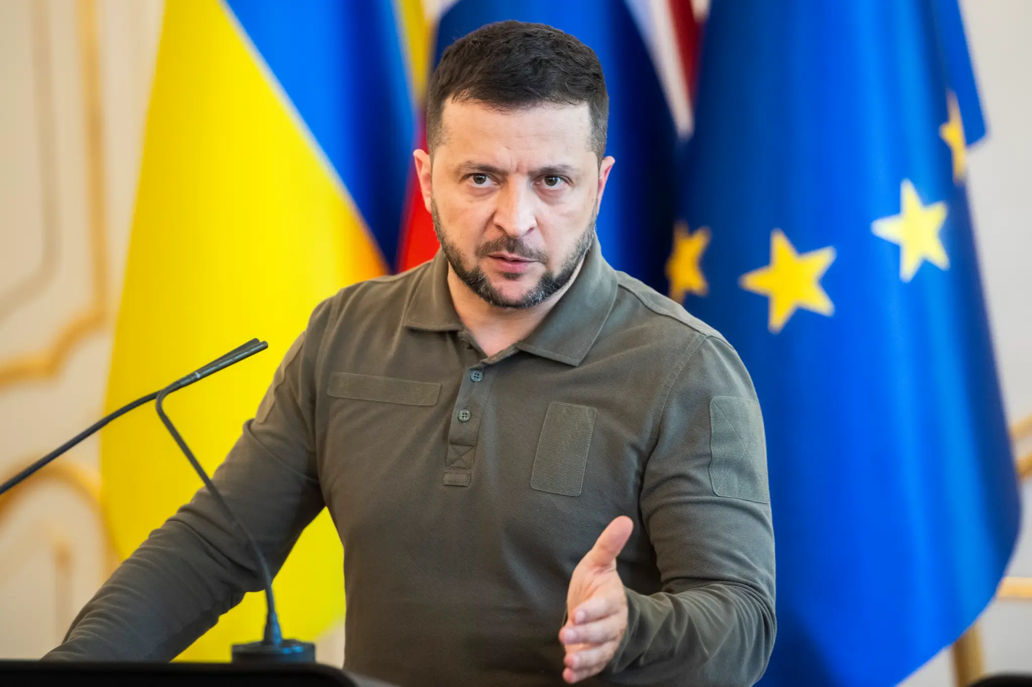 Zelenskyj a Čaputová po rokovaní