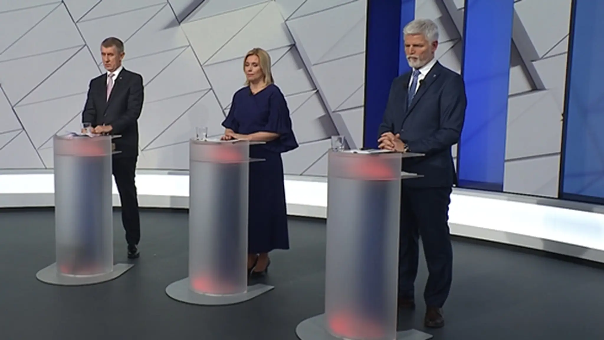 Posledná debata troch kandidátov na prezidenta ČR.