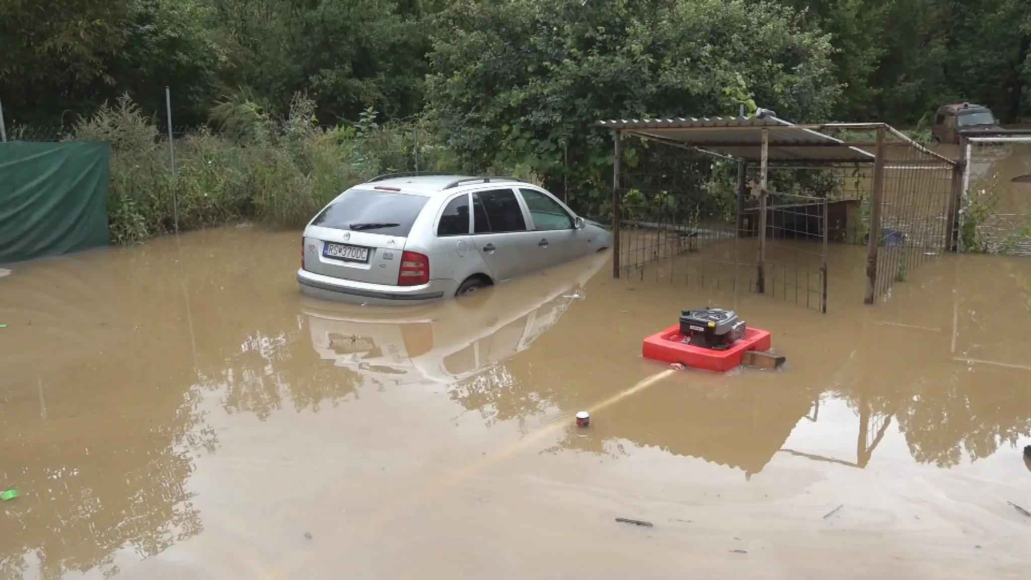 Povodne v okolí Rožňavy.