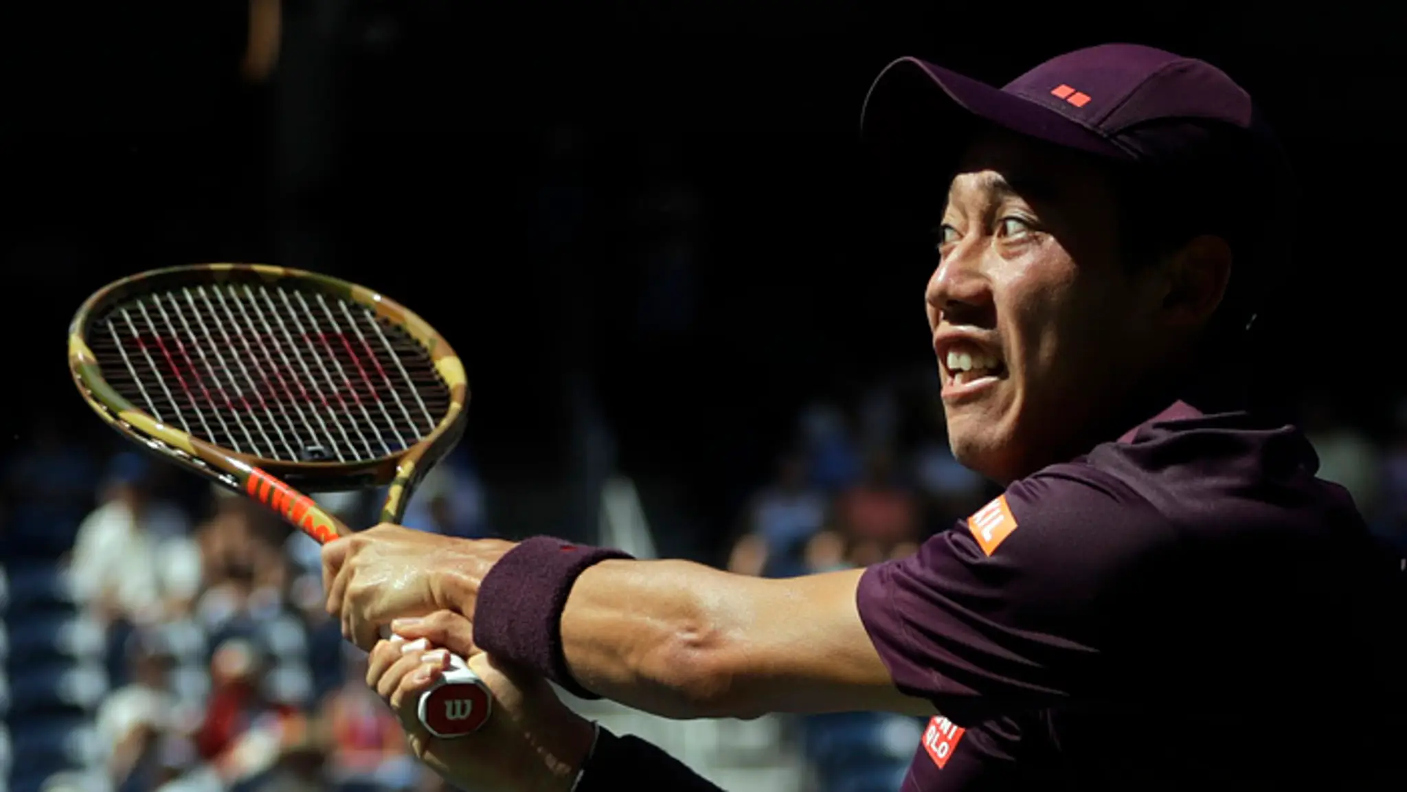 Japonský tenista Kei Nišikori na US Open.