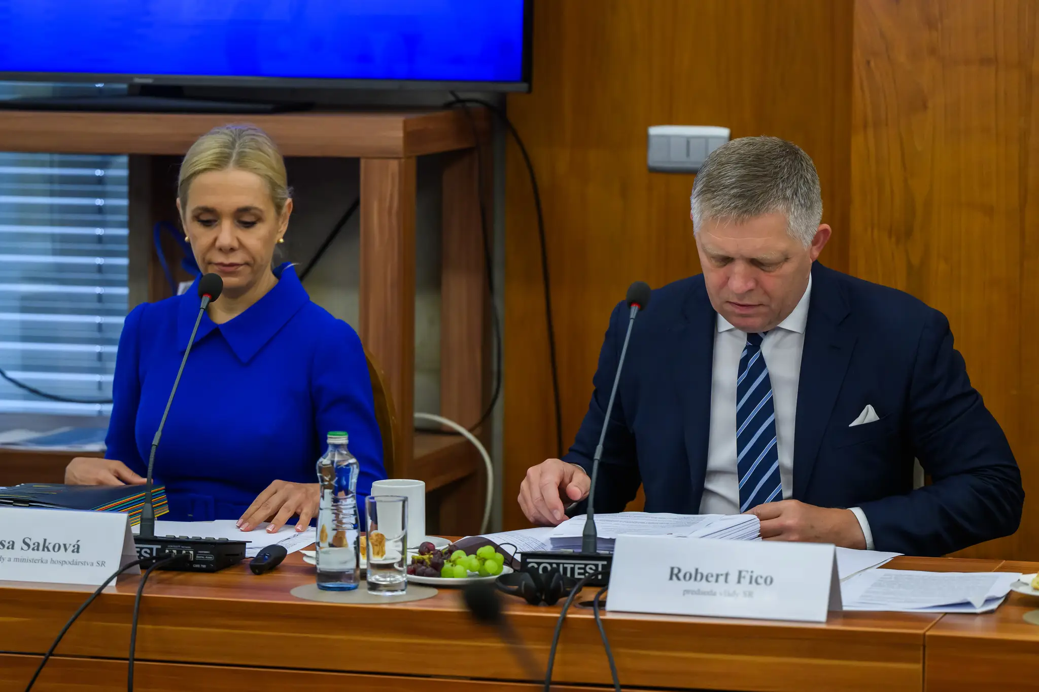 Denisa Saková a Robert Fico