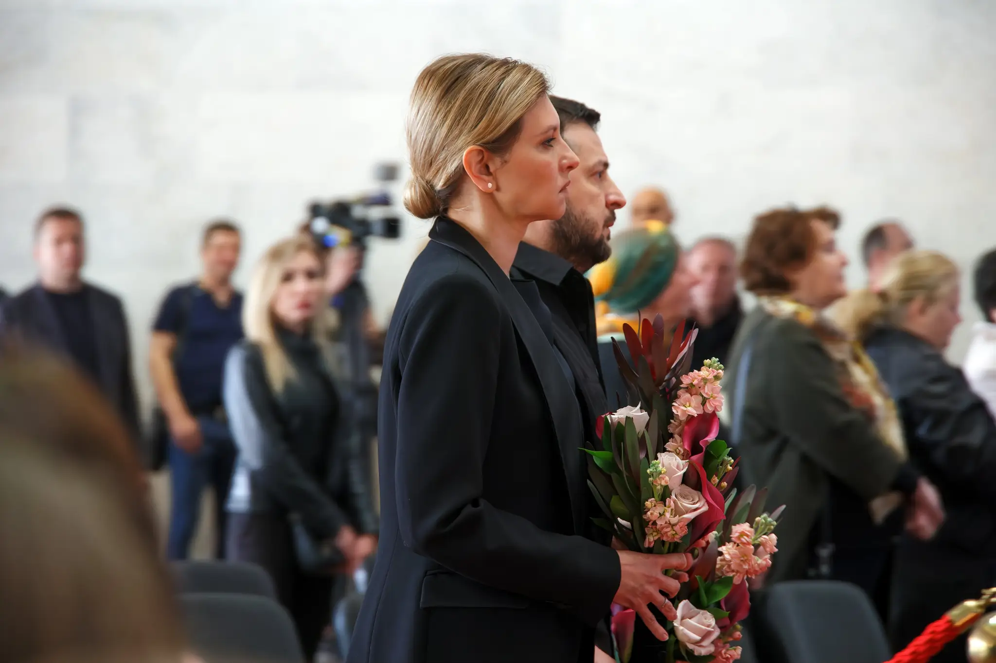 Volodymyr Zelenskyj s manželkou
