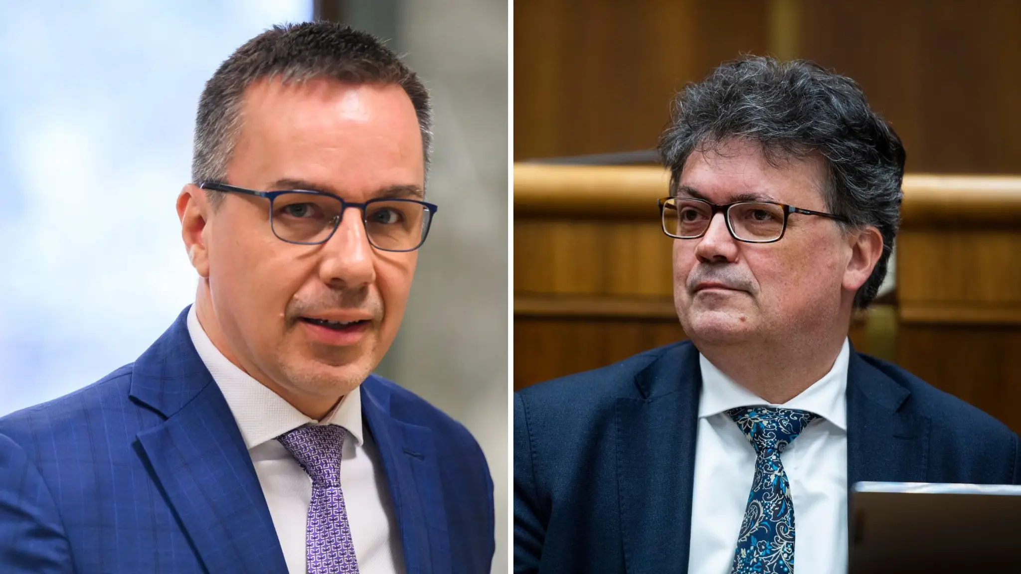Erik Tomáš (Hlas-SD) a Ján Horecký (KDH)
