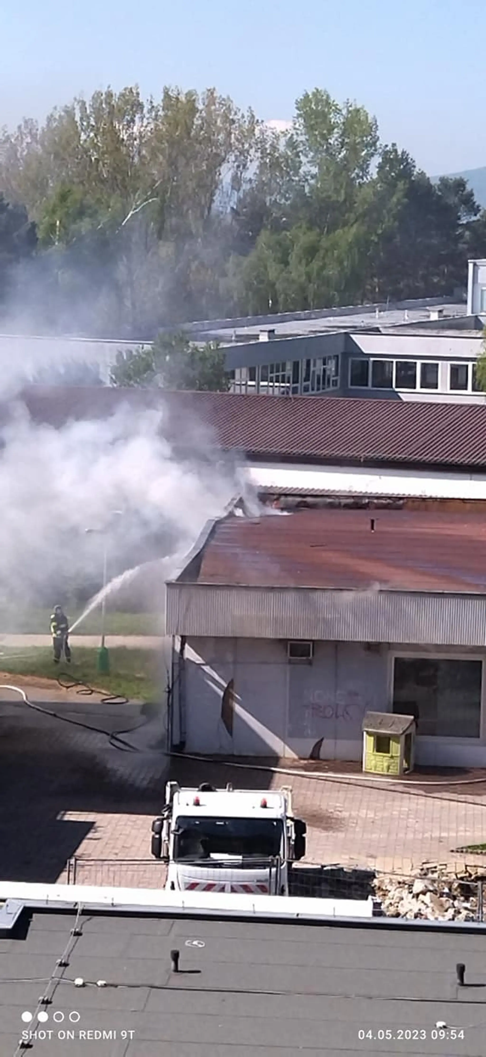 Požiar v Prievidzi.