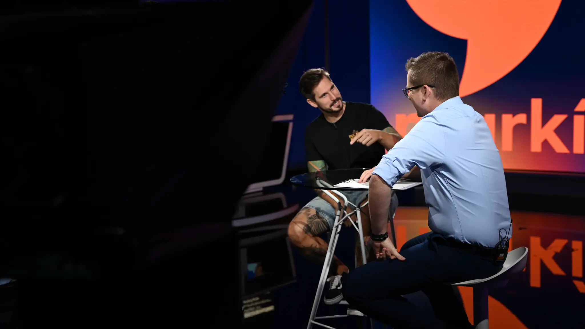 Komik Jakub Zitron Ťapák v Cirkus Politikus s Martinom Prôčkom.