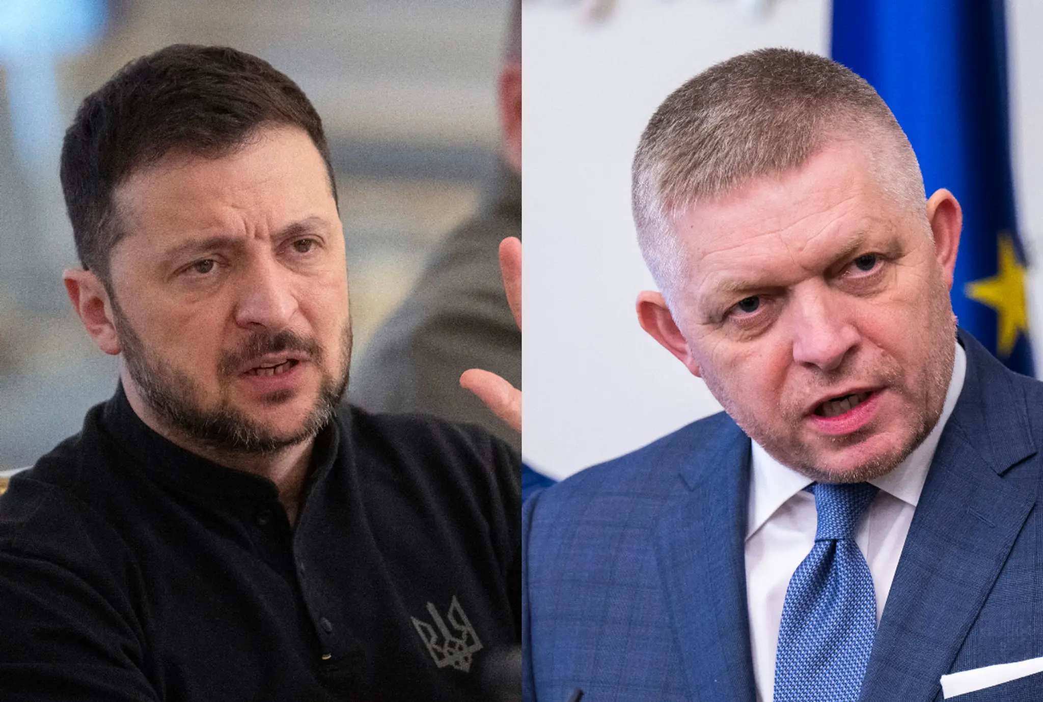 Volodymyr Zelenskyj a Robert Fico