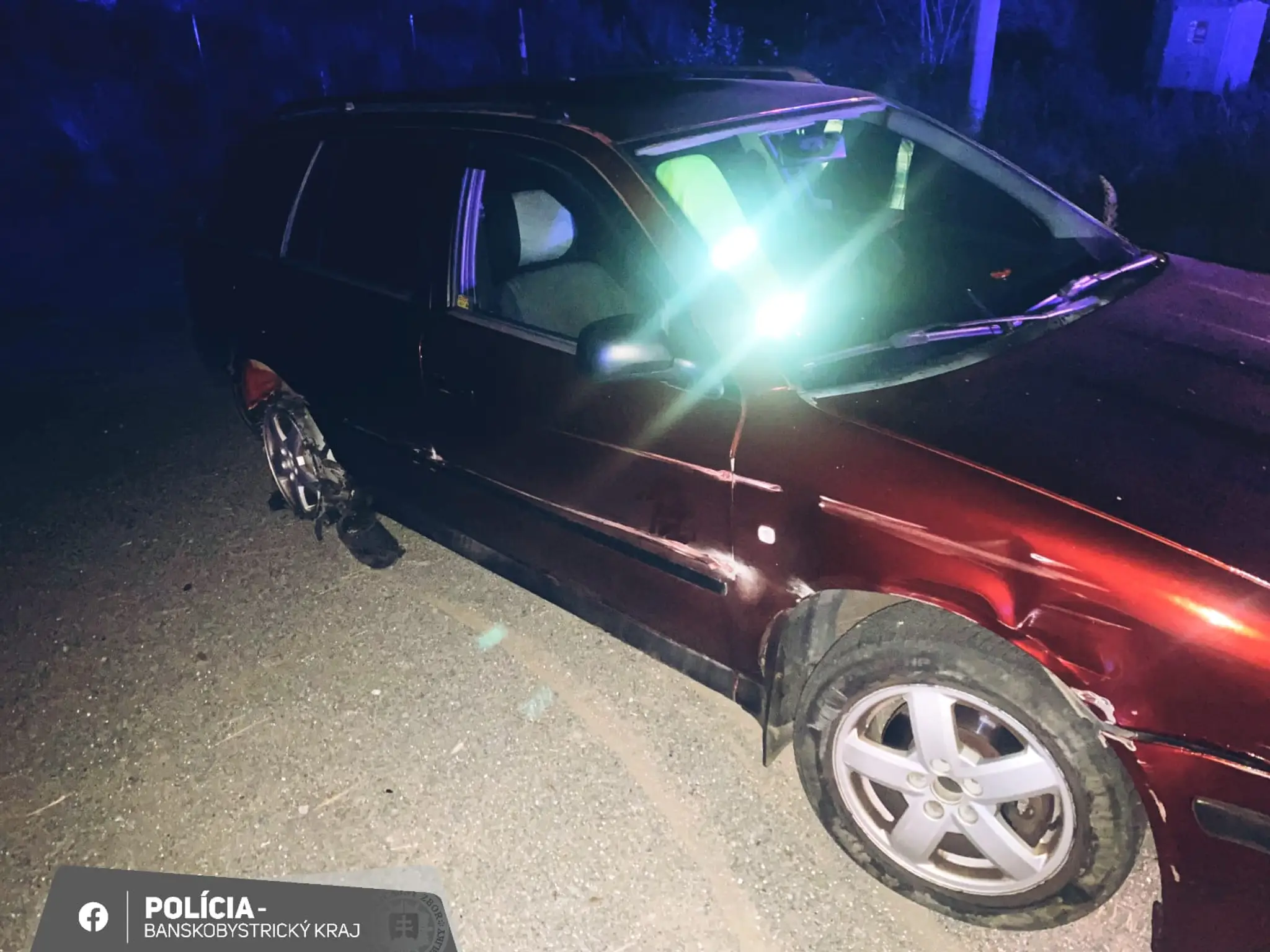 Auto sa pohybovalo zo strany na stranu.