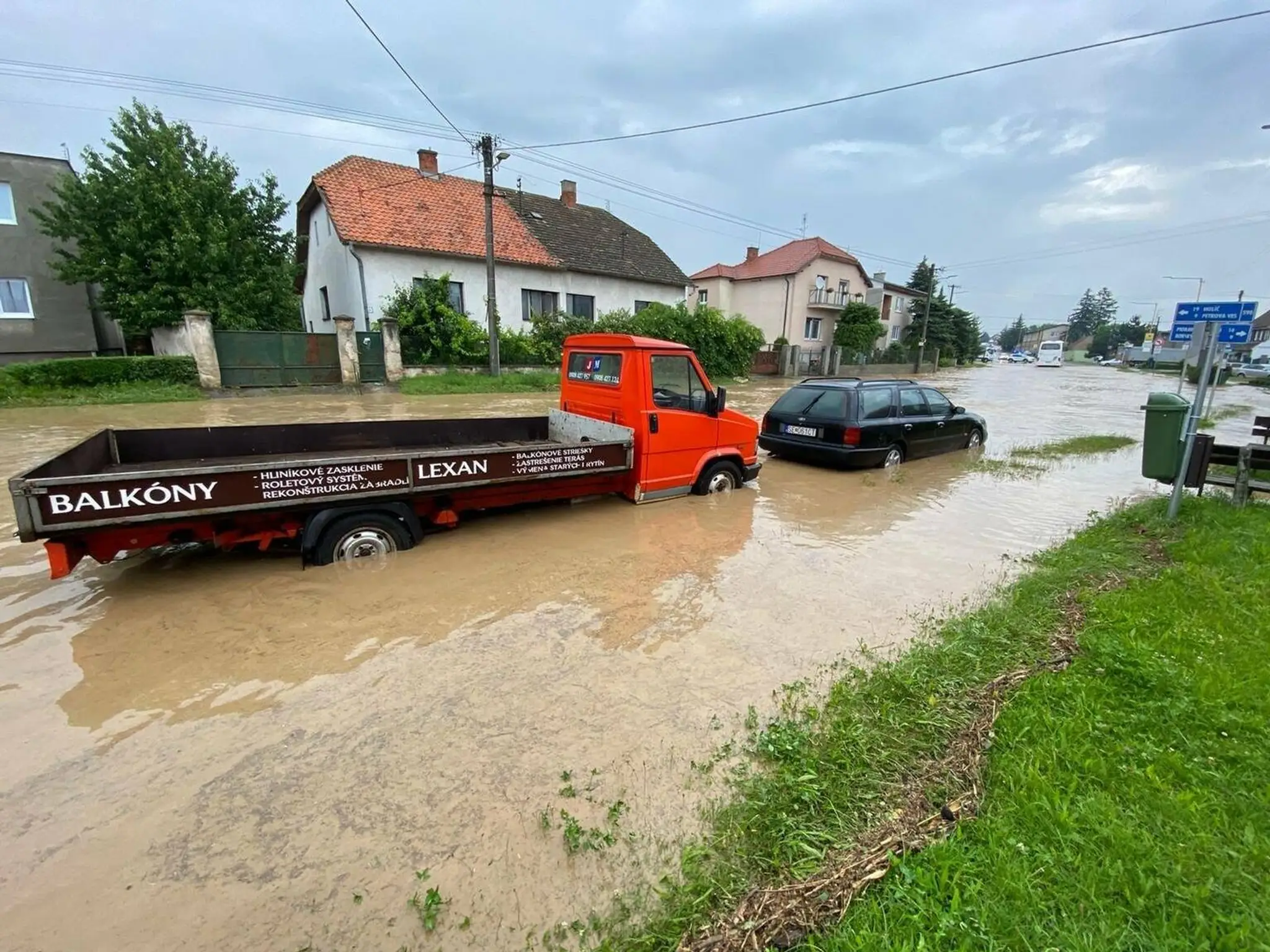Záplavy na Záhorí.