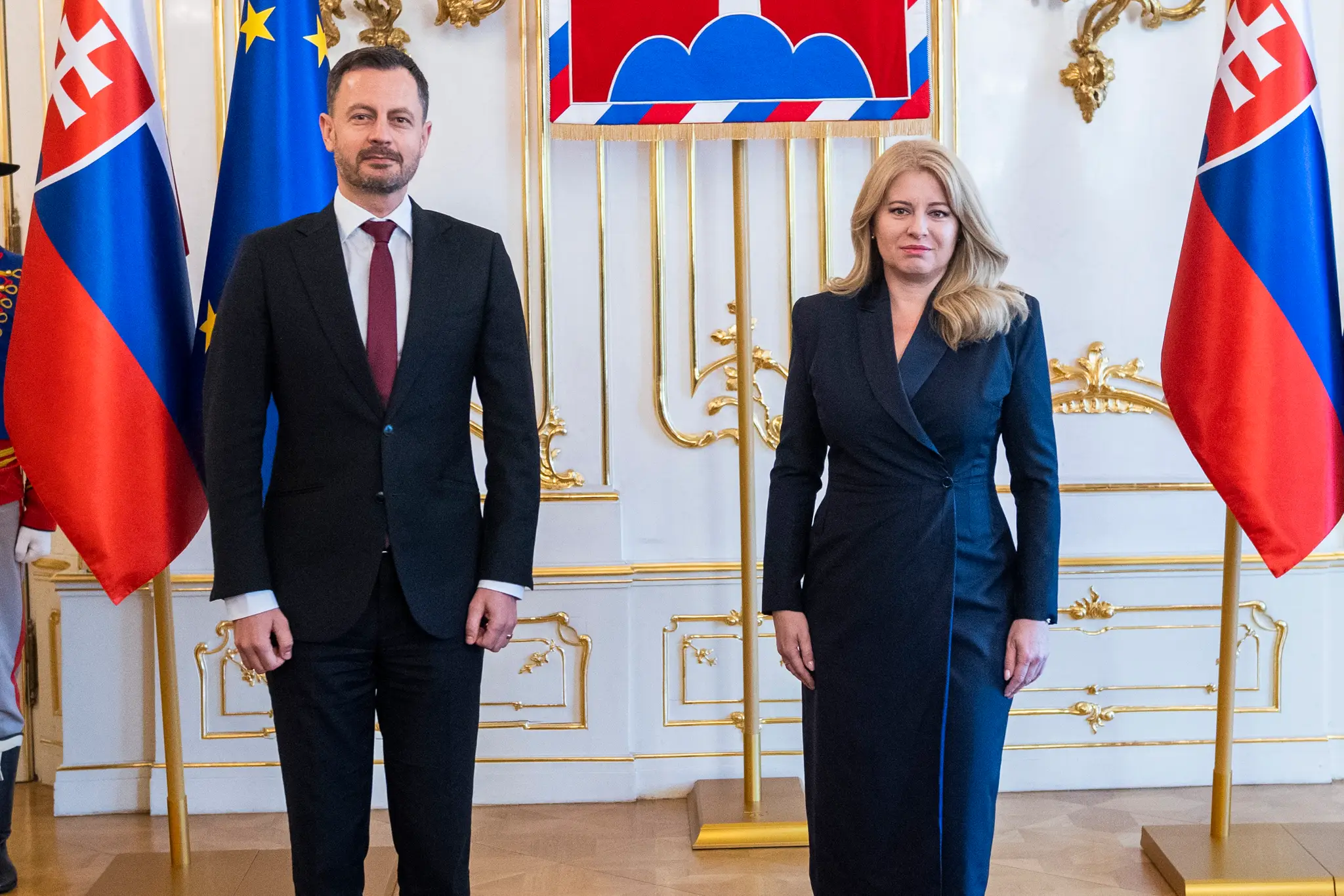 Stretnutie prezidentky SR Zuzany Čaputovej s predsedom vlády SR Eduardom Hegerom
