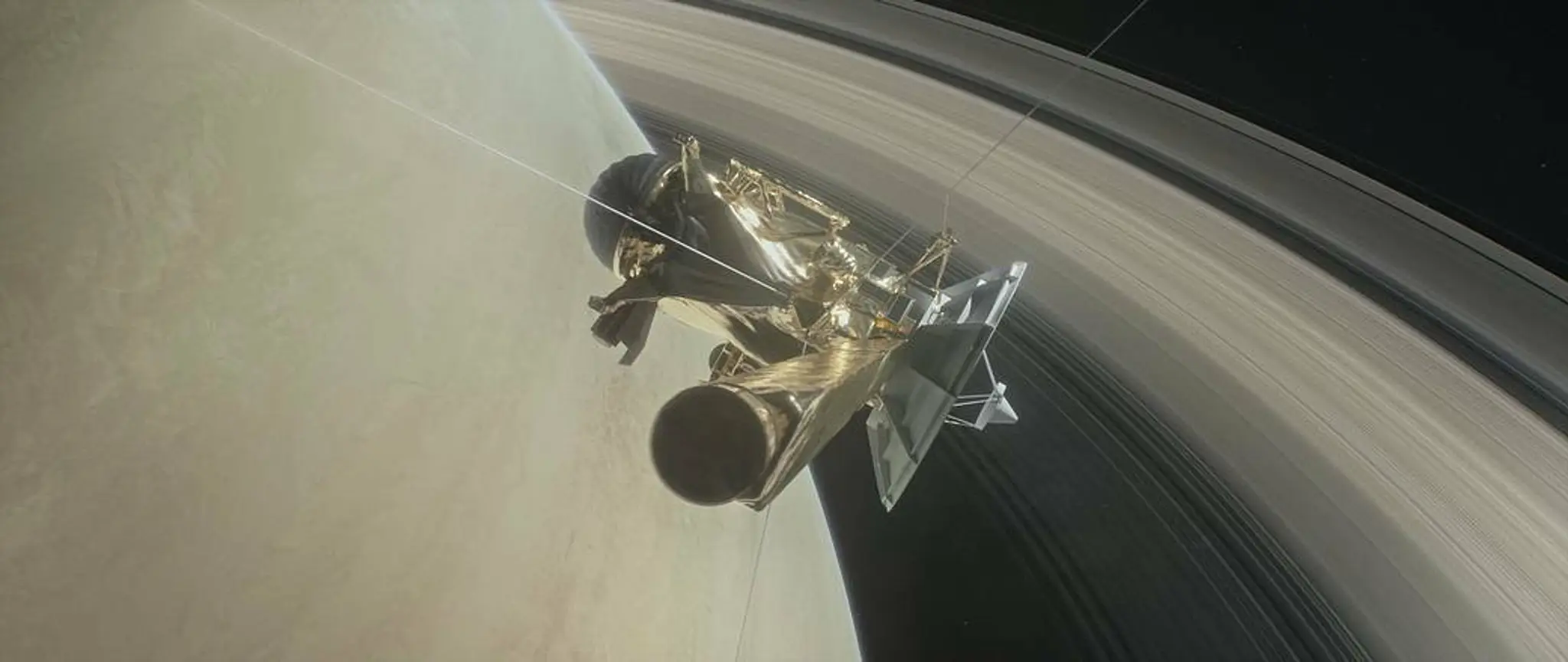 Ilustrácia sondy Cassini.