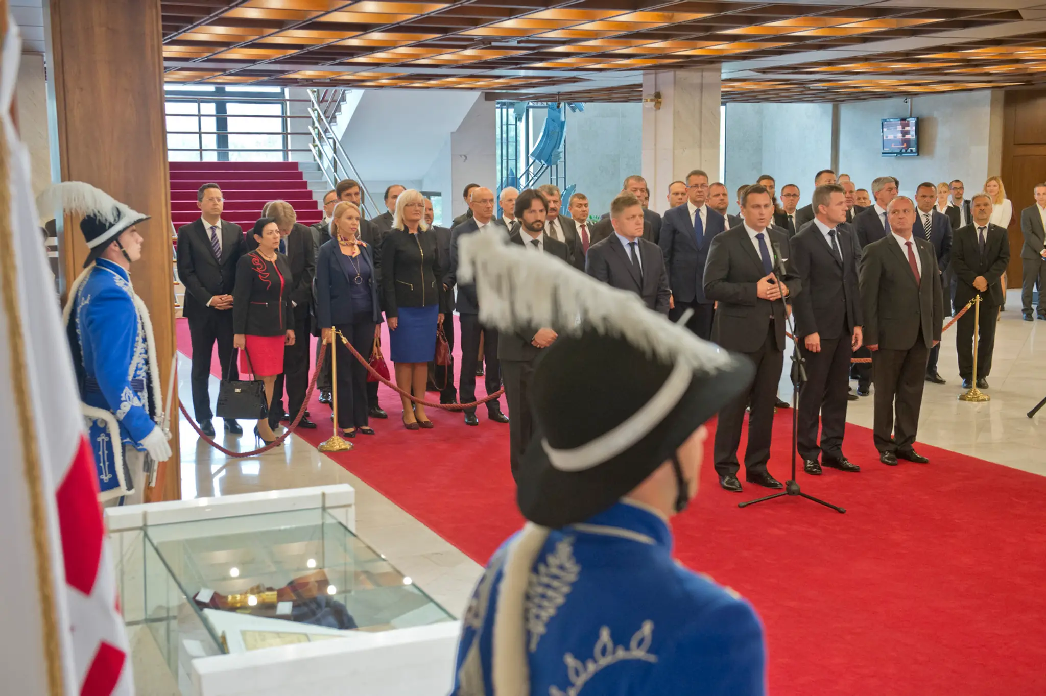 Slávnostný ceremoniál nástupu Čestnej stráže Ozbrojených síl SR v Národnej rade SR