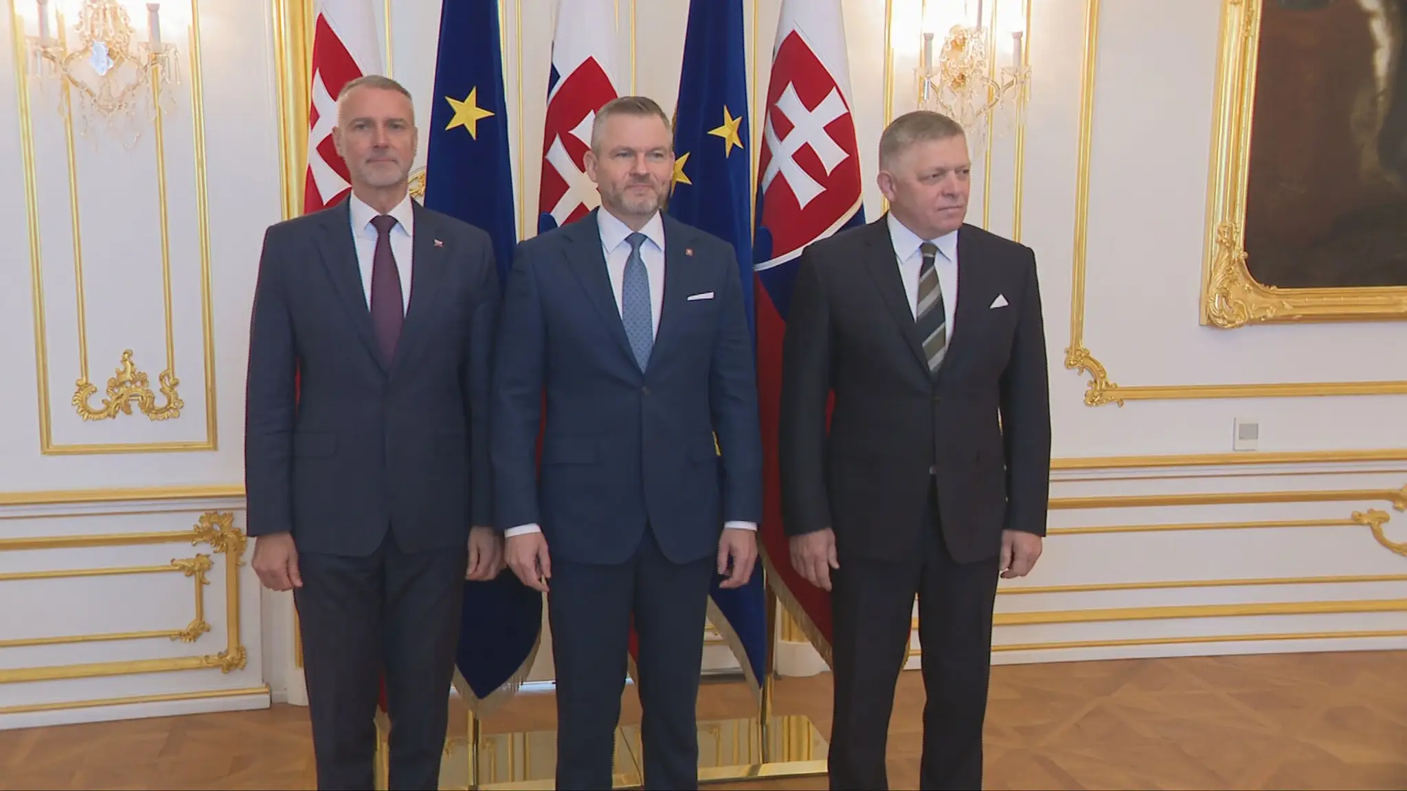 Traja najvyšší ústavní činitelia Slovenska
