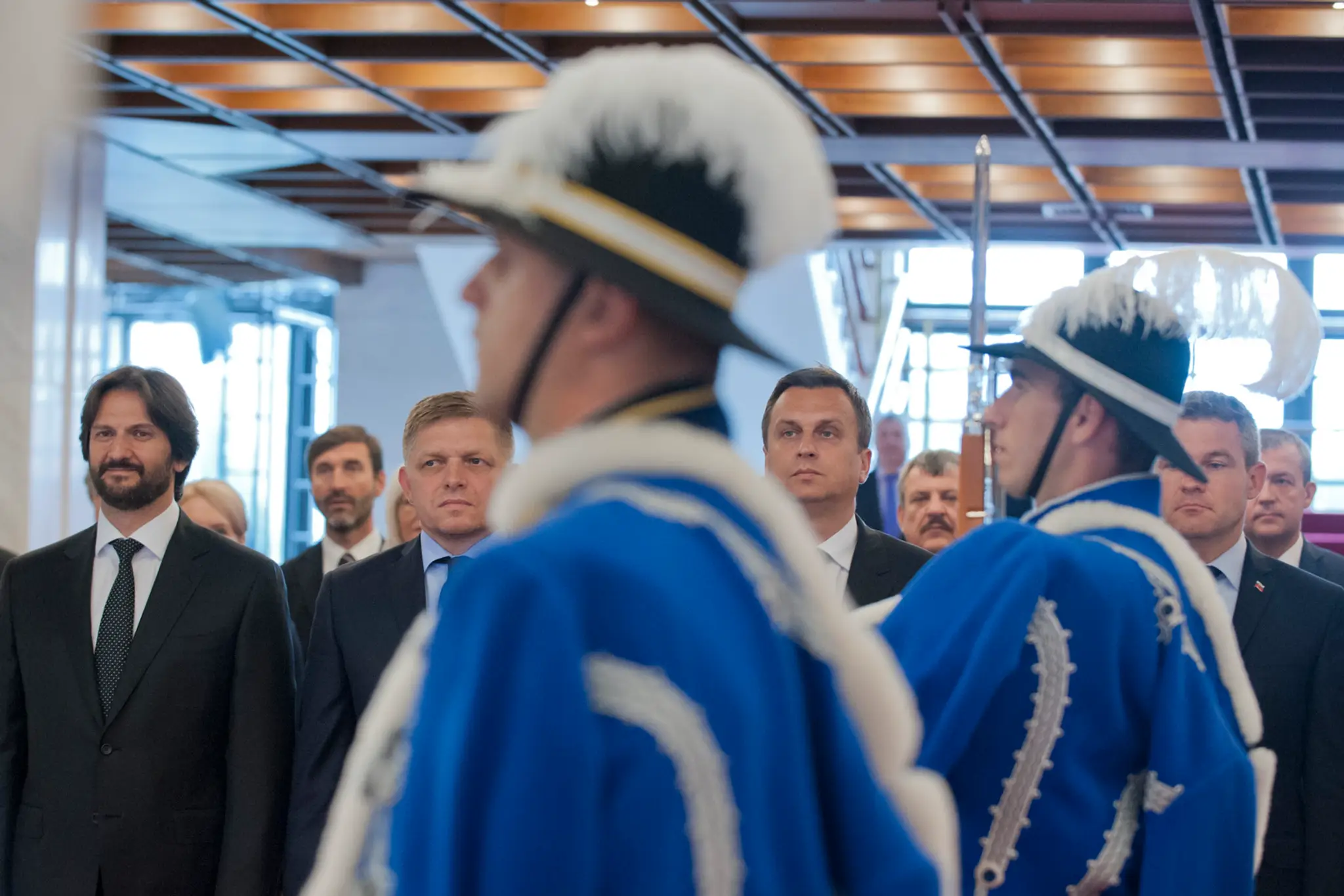 Slávnostný ceremoniál nástupu Čestnej stráže Ozbrojených síl SR v Národnej rade SR
