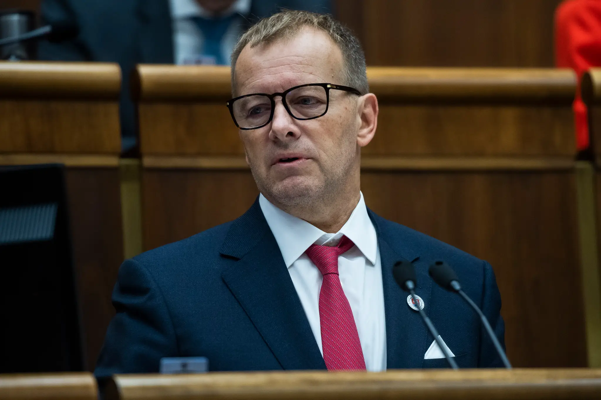 predseda parlamentu Boris Kollár (Sme rodina) počas rokovania 72. schôdze NR SR