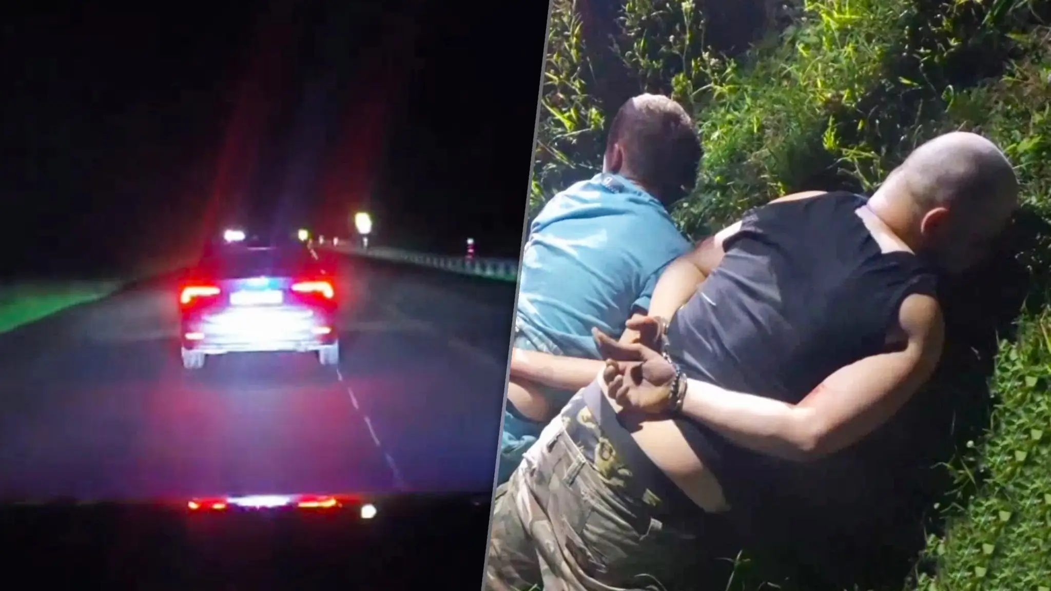 Policajná naháňačka sa skončila v kríkoch.