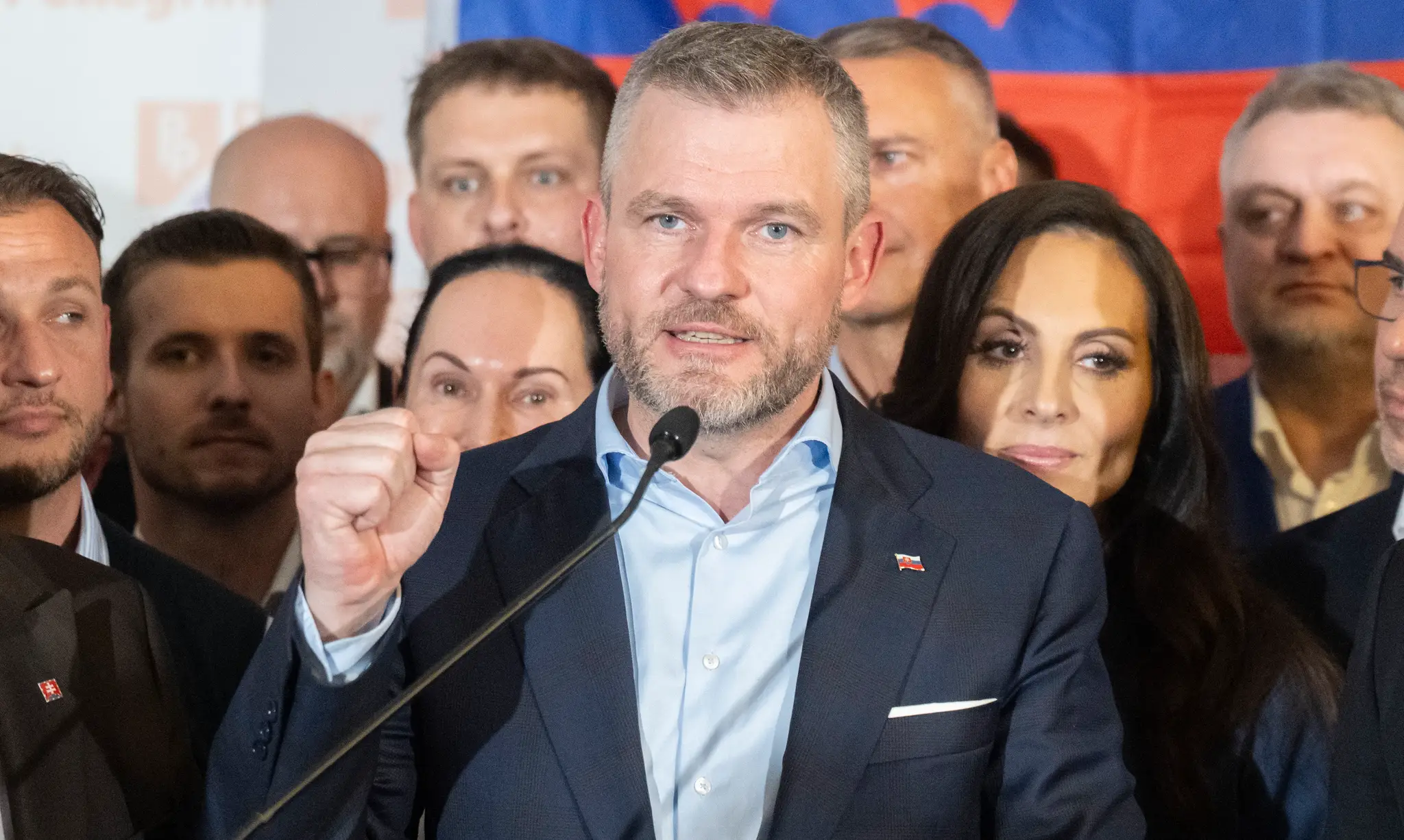 Peter Pellegrini počas volebnej noci