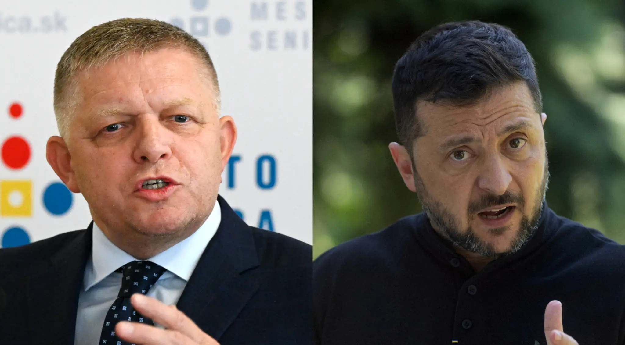 Robert Fico a Volodymyr Zelenskyj