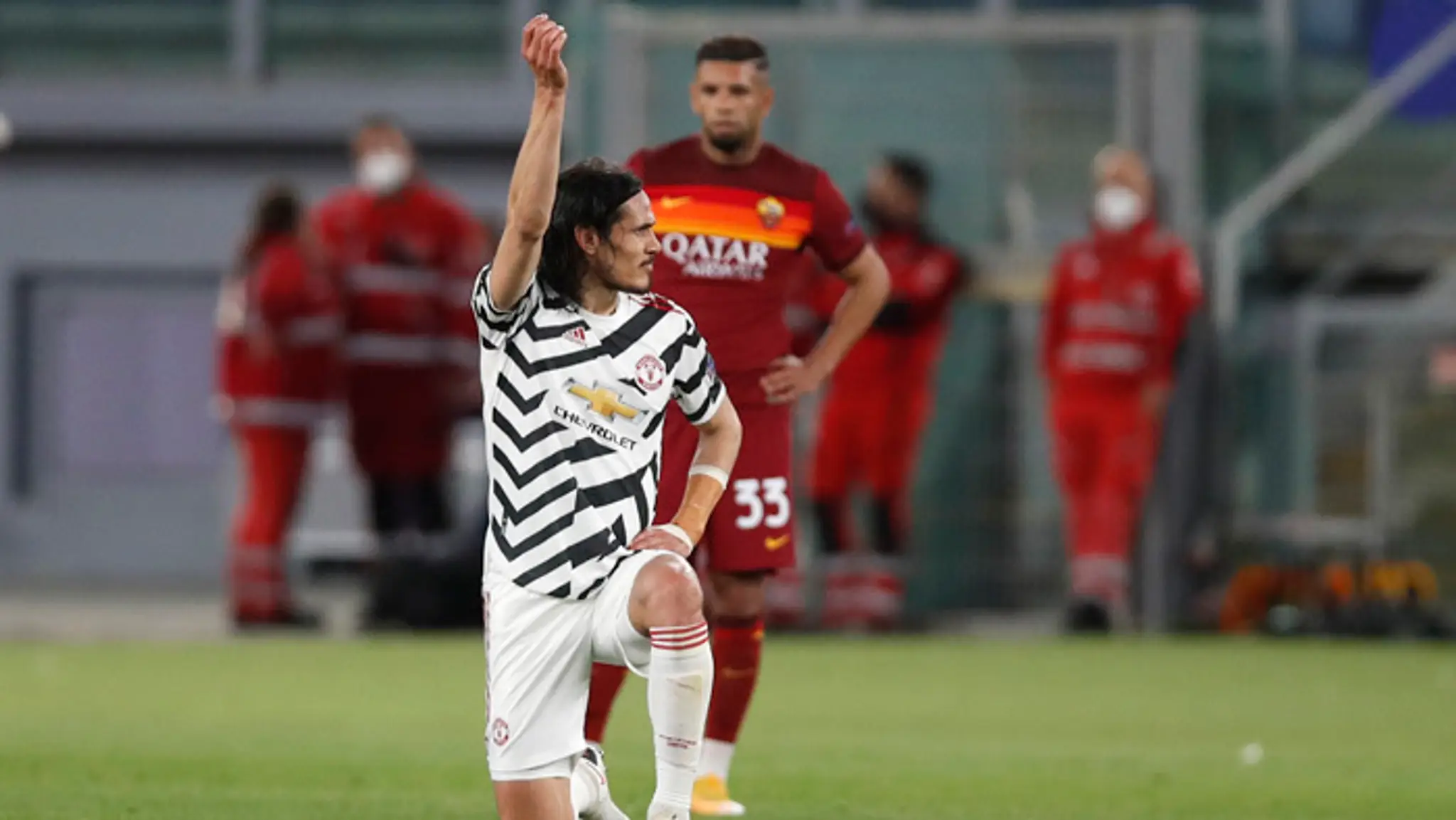 Uruguajský útočník Manchestru Edinson Cavani.
