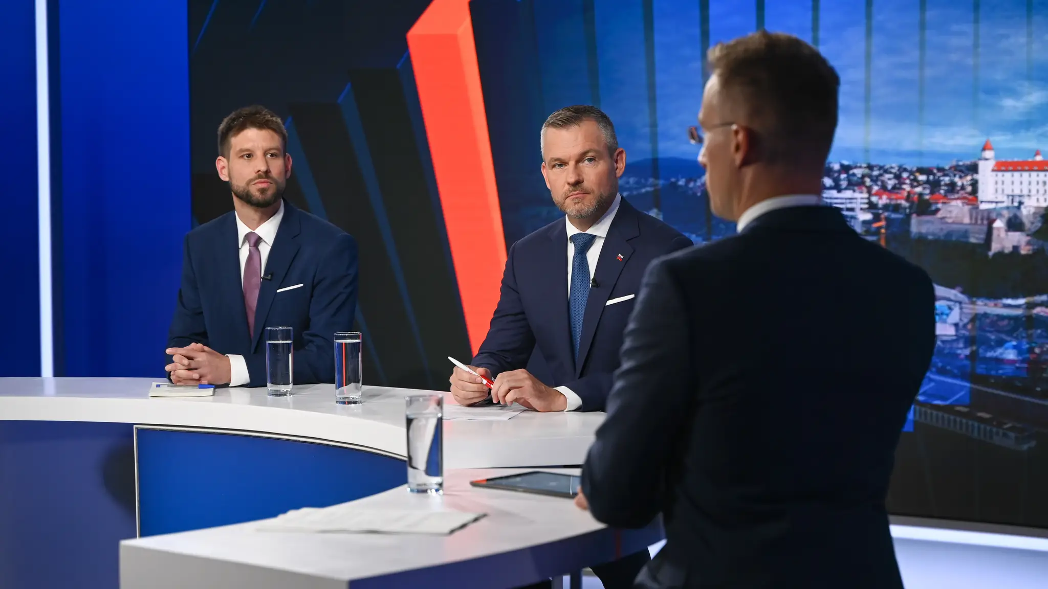 Michal Šimečka a Peter Pellegrini v relácii Na telo.