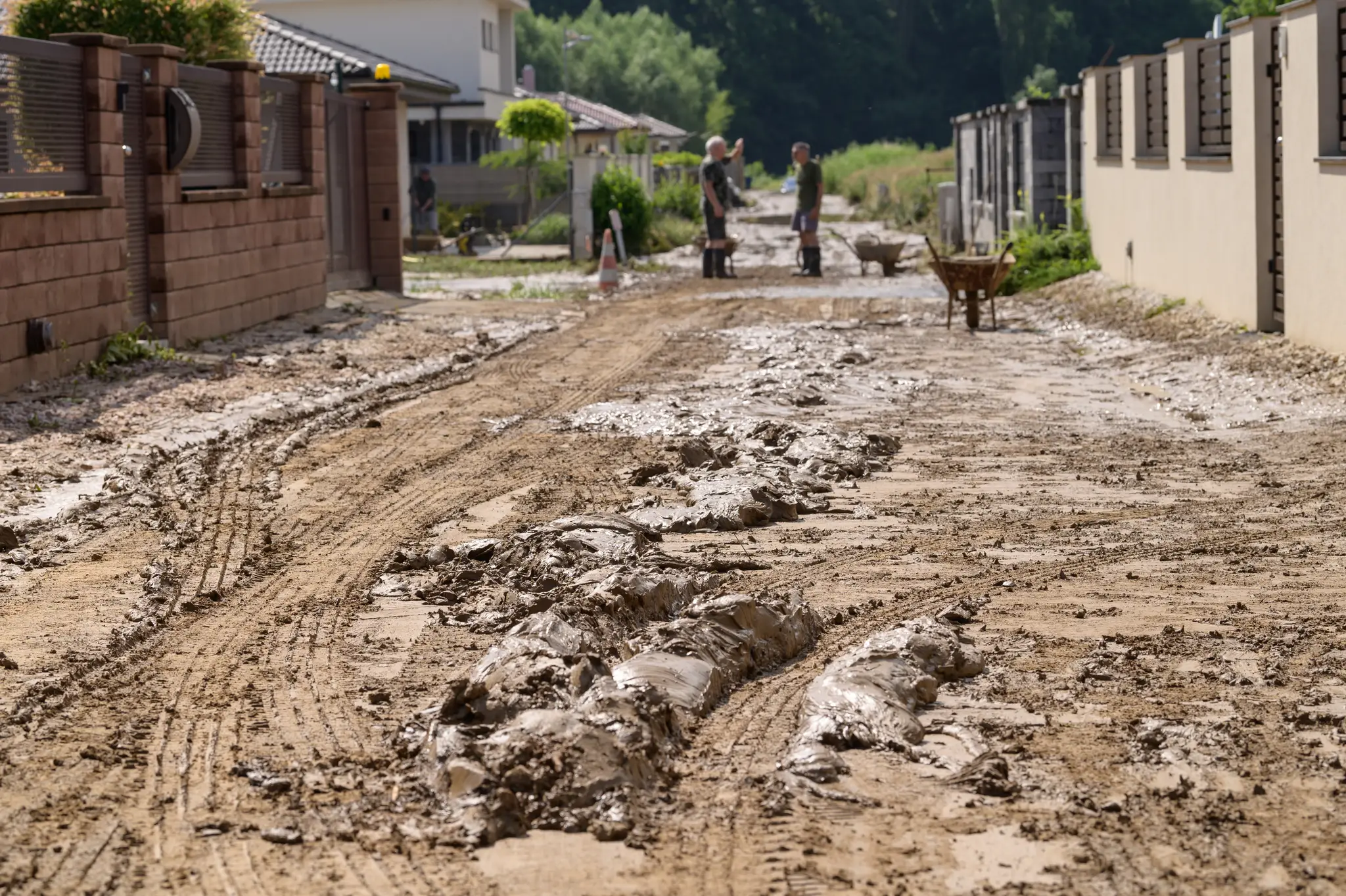 Situácia na ulici Nad Hrabinou v mestskej časti Kynek.