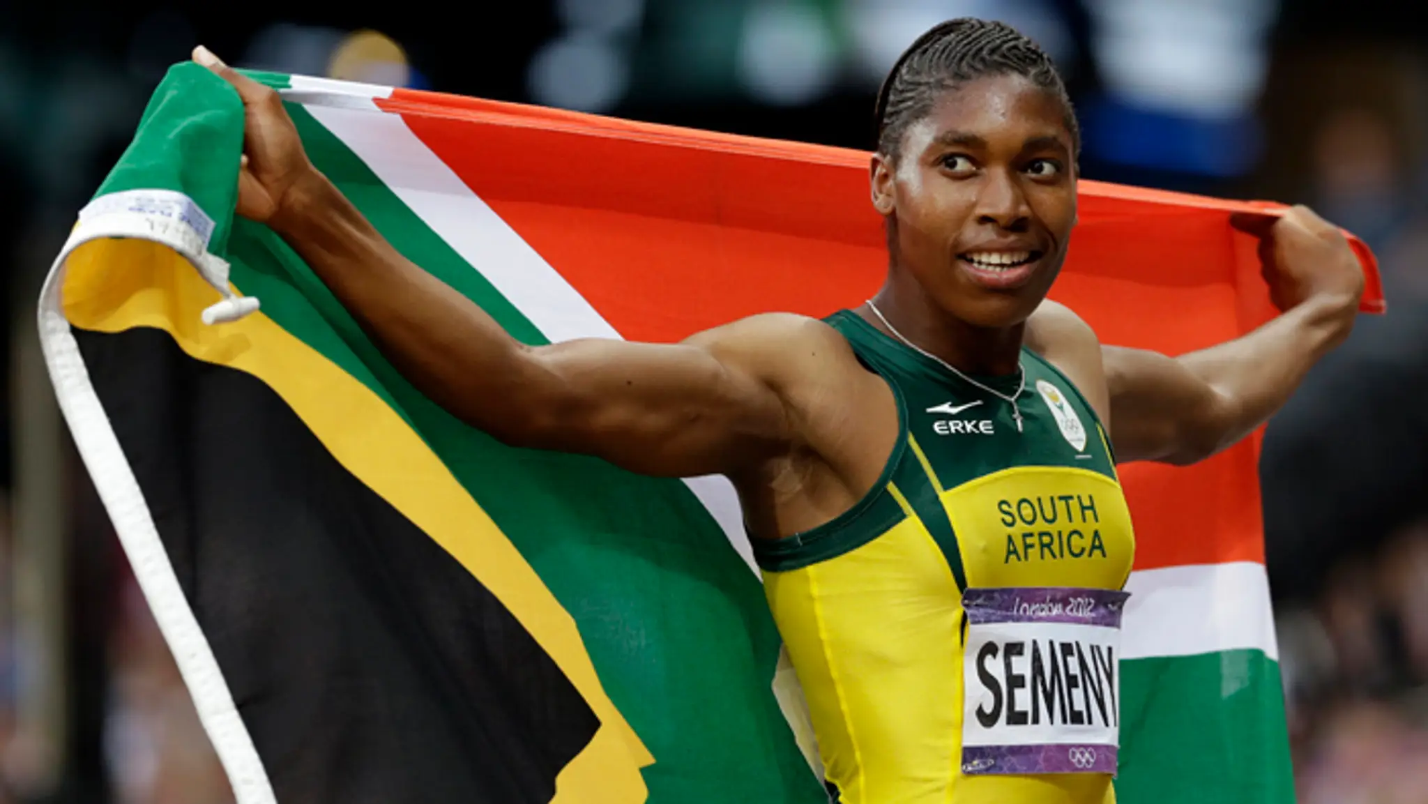 Juhoafrická atlétka Caster Semenyaová na archívnej snímke.