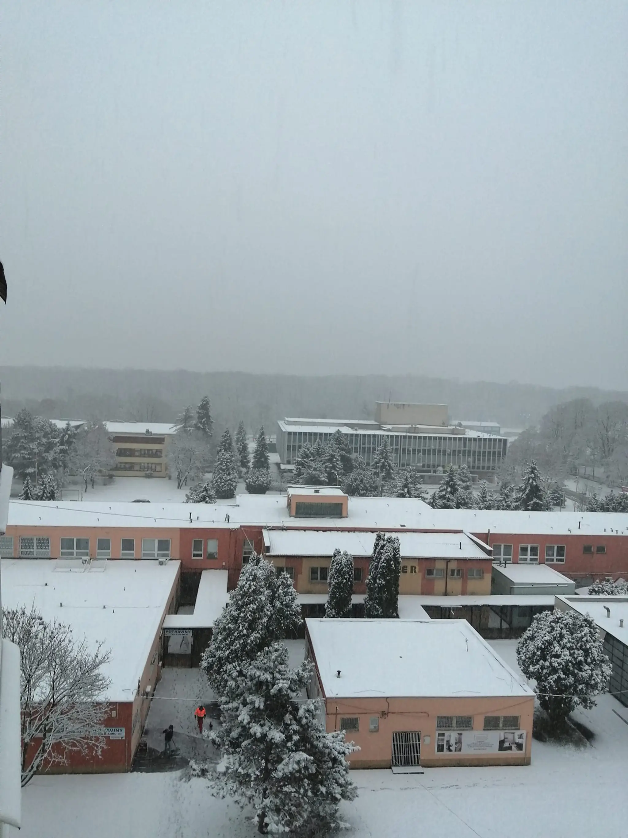 Zasnežený Trebišov