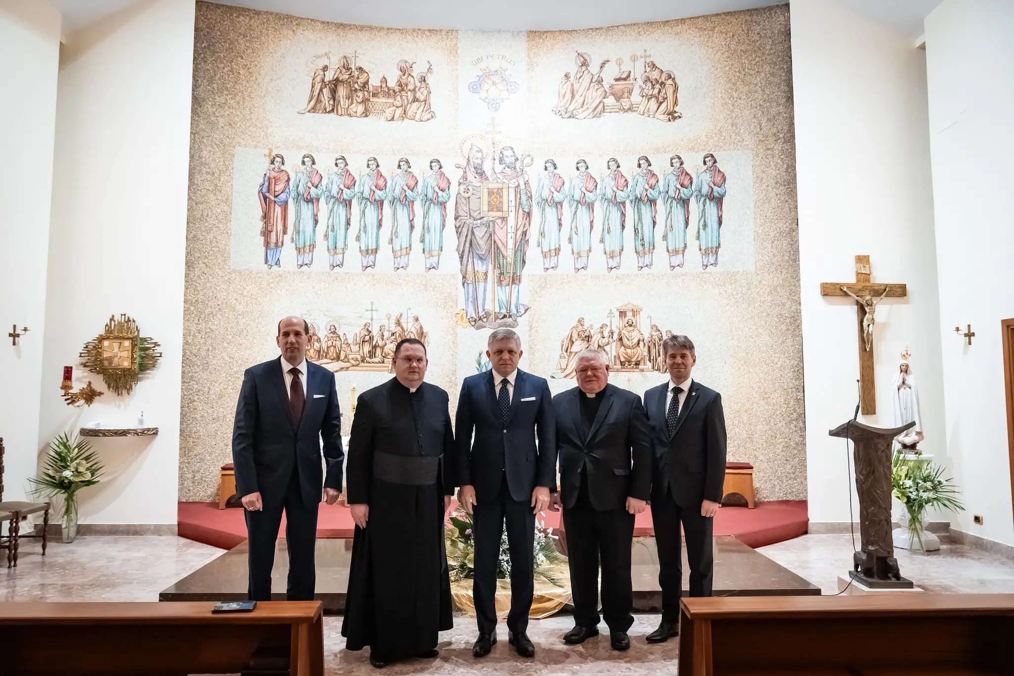 Návšteva delegácie predsedu vlády sa uskutočnila v deň slávenia sv. Cyrila a Metoda