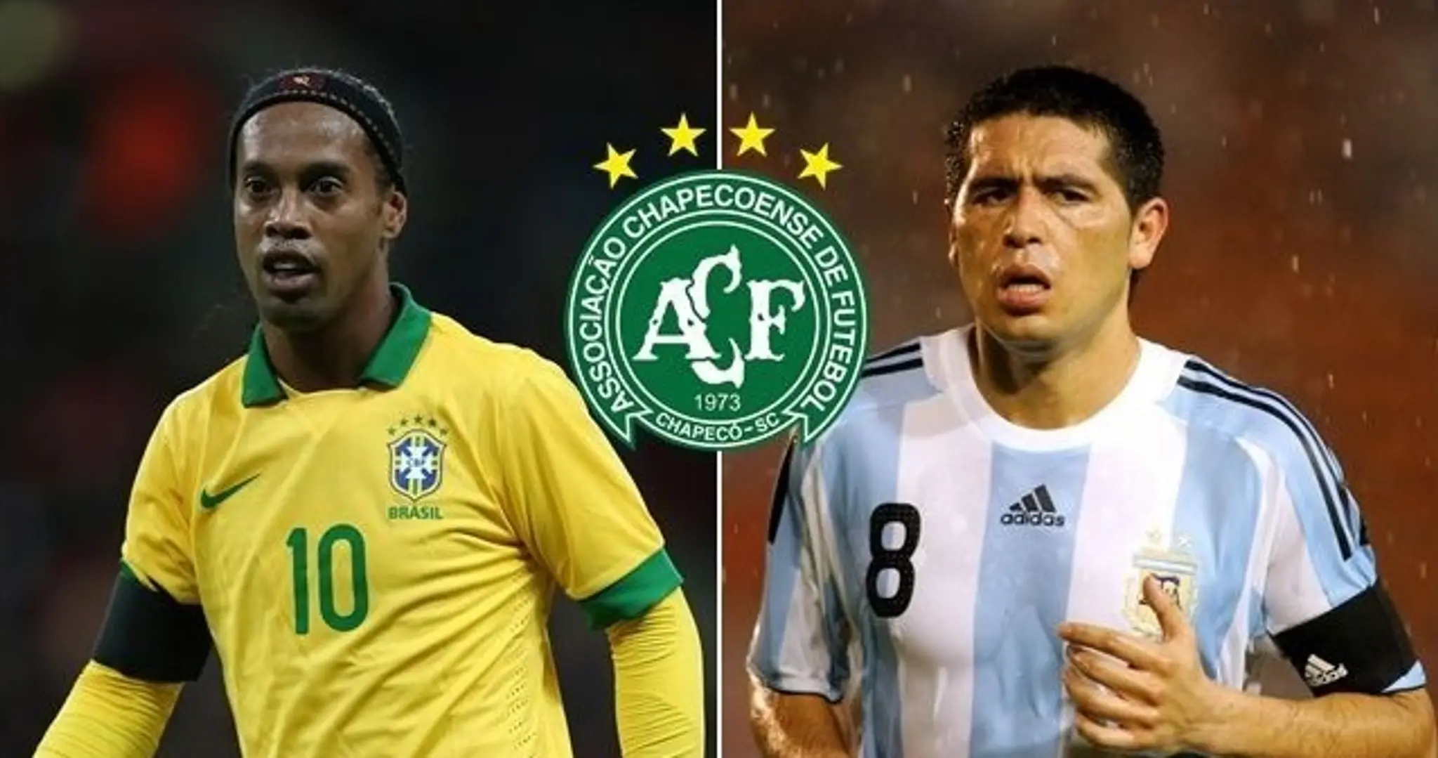 Ronaldinho a Juan Roman Riquelme chcú pomôcť Chapecoense.