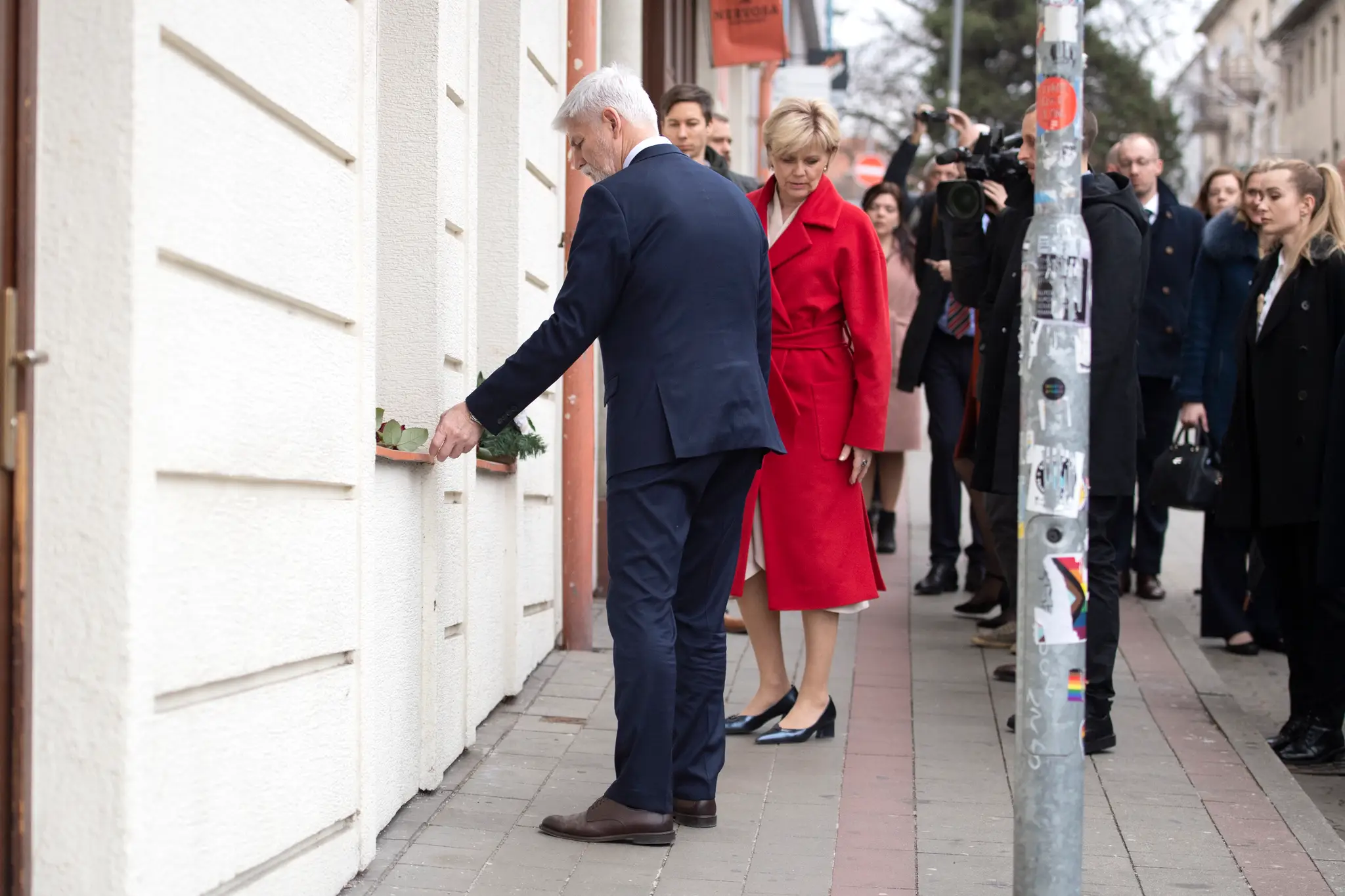 Nový český prezident Petr Pavel na návšteve Slovenska.