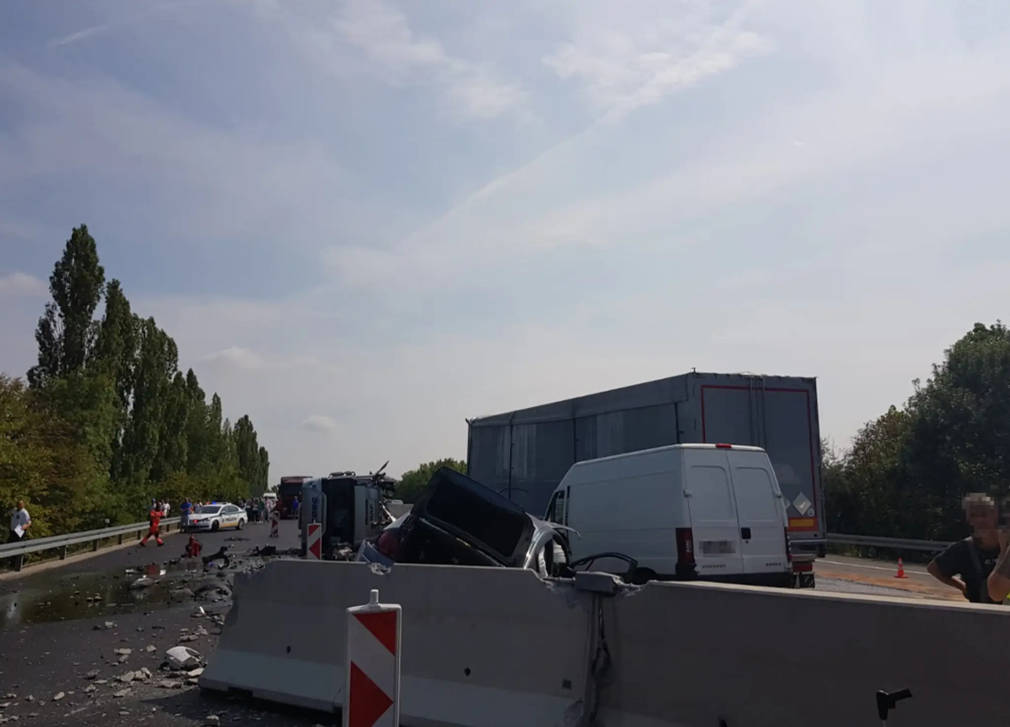 Nehoda na D1 pri Červeníku.