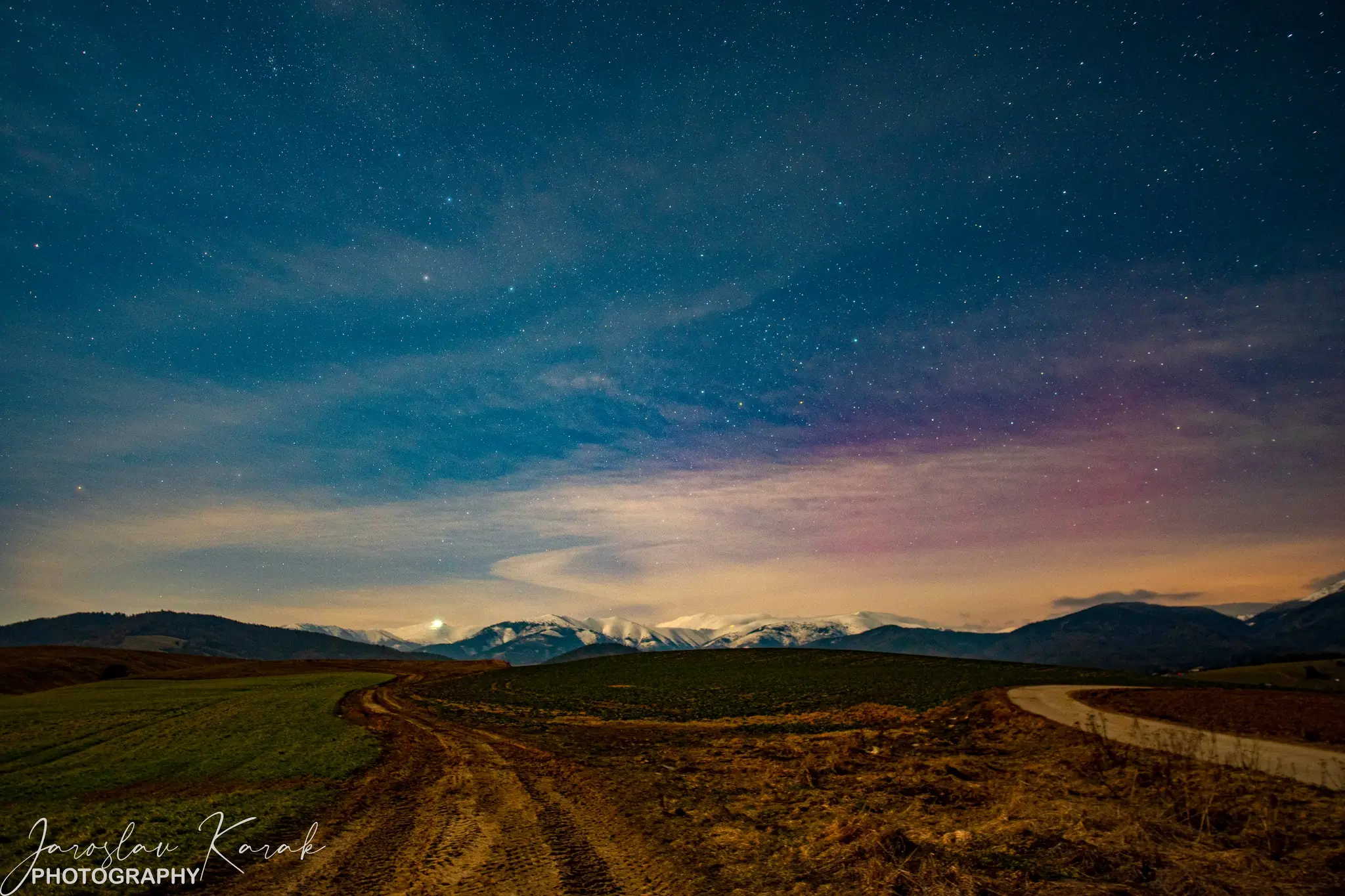 Polárna žiara nad Slovenskom