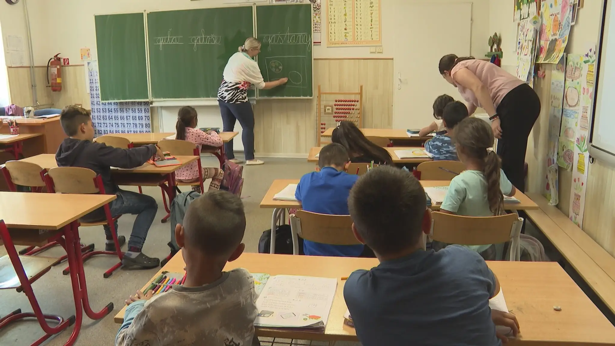 Jedna zo škôl, kde sa učia deti poobede.