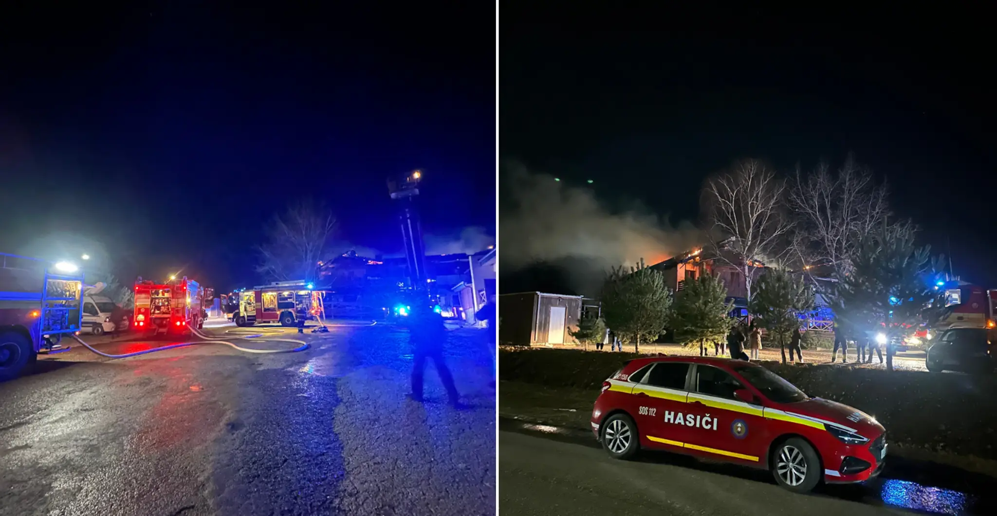 Požiar penziónu na Zemplínskej šírave