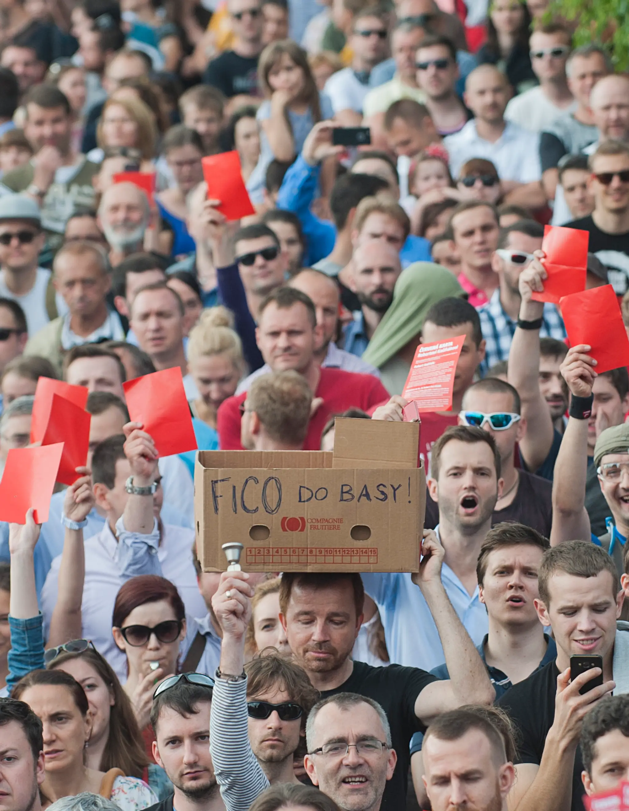 Protest pred Bonaparte.