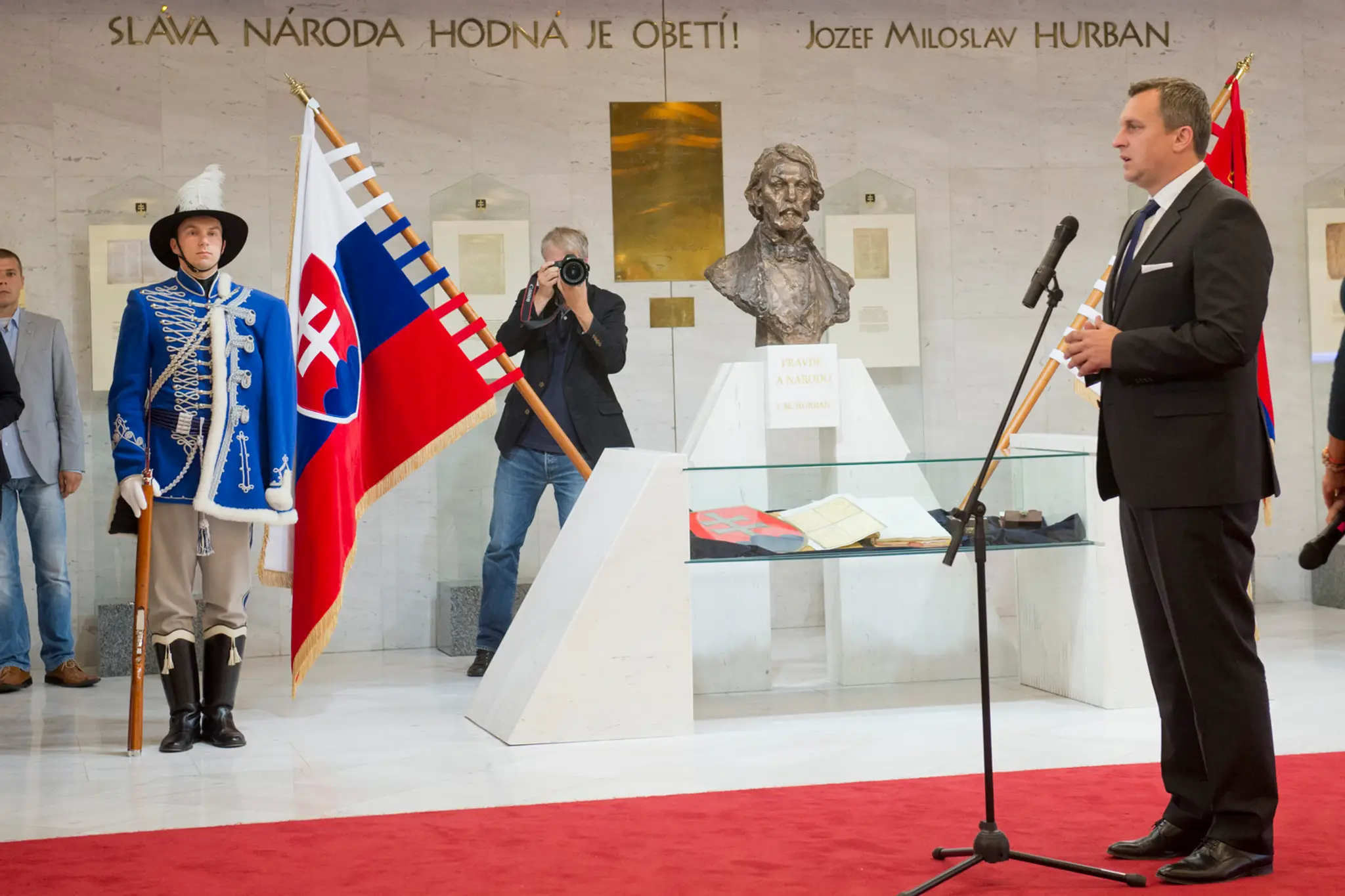 Slávnostný ceremoniál nástupu Čestnej stráže Ozbrojených síl SR v Národnej rade SR