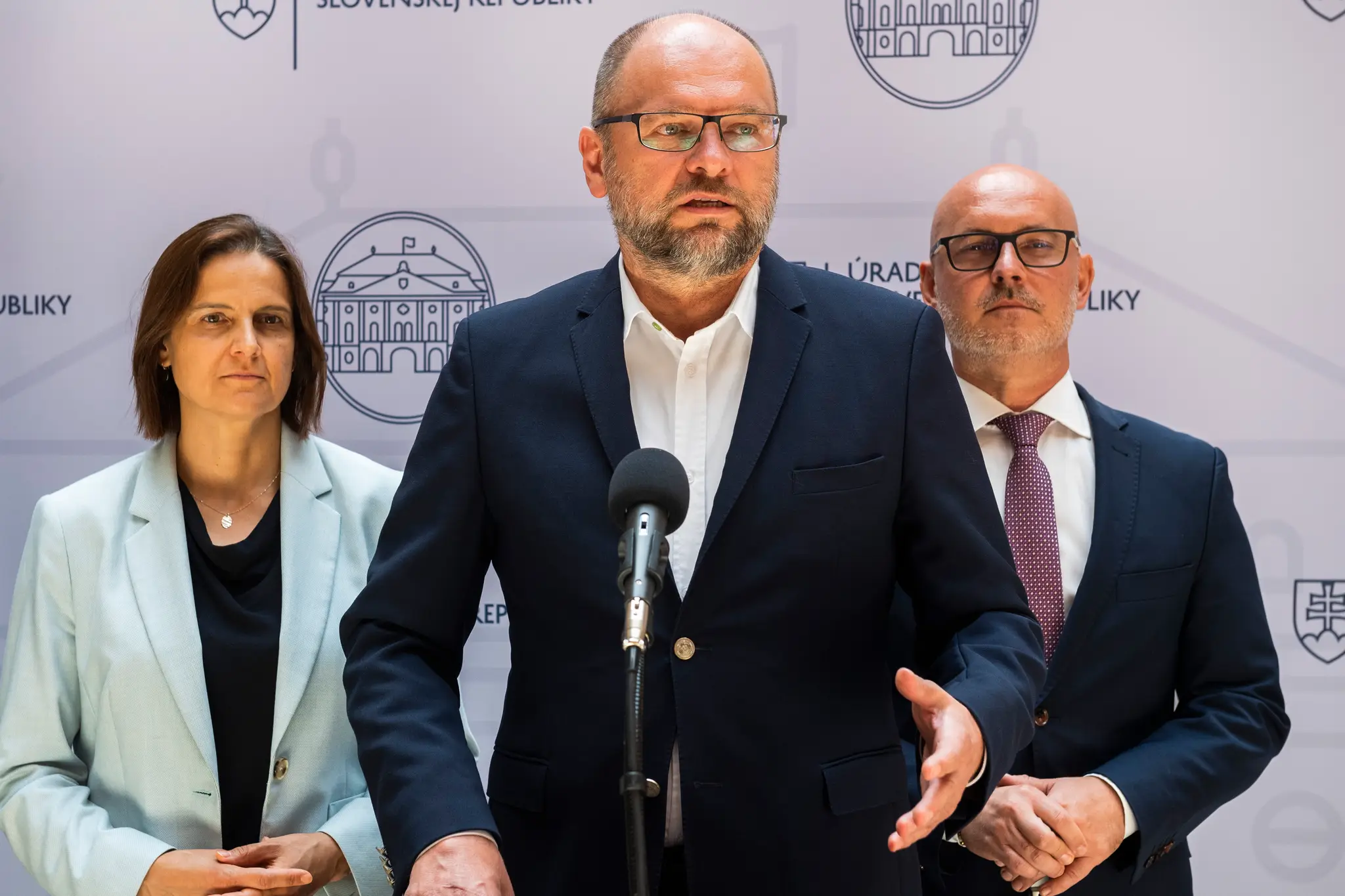 Mária Kolíková, Richard Sulík a Branislav Gröhling.