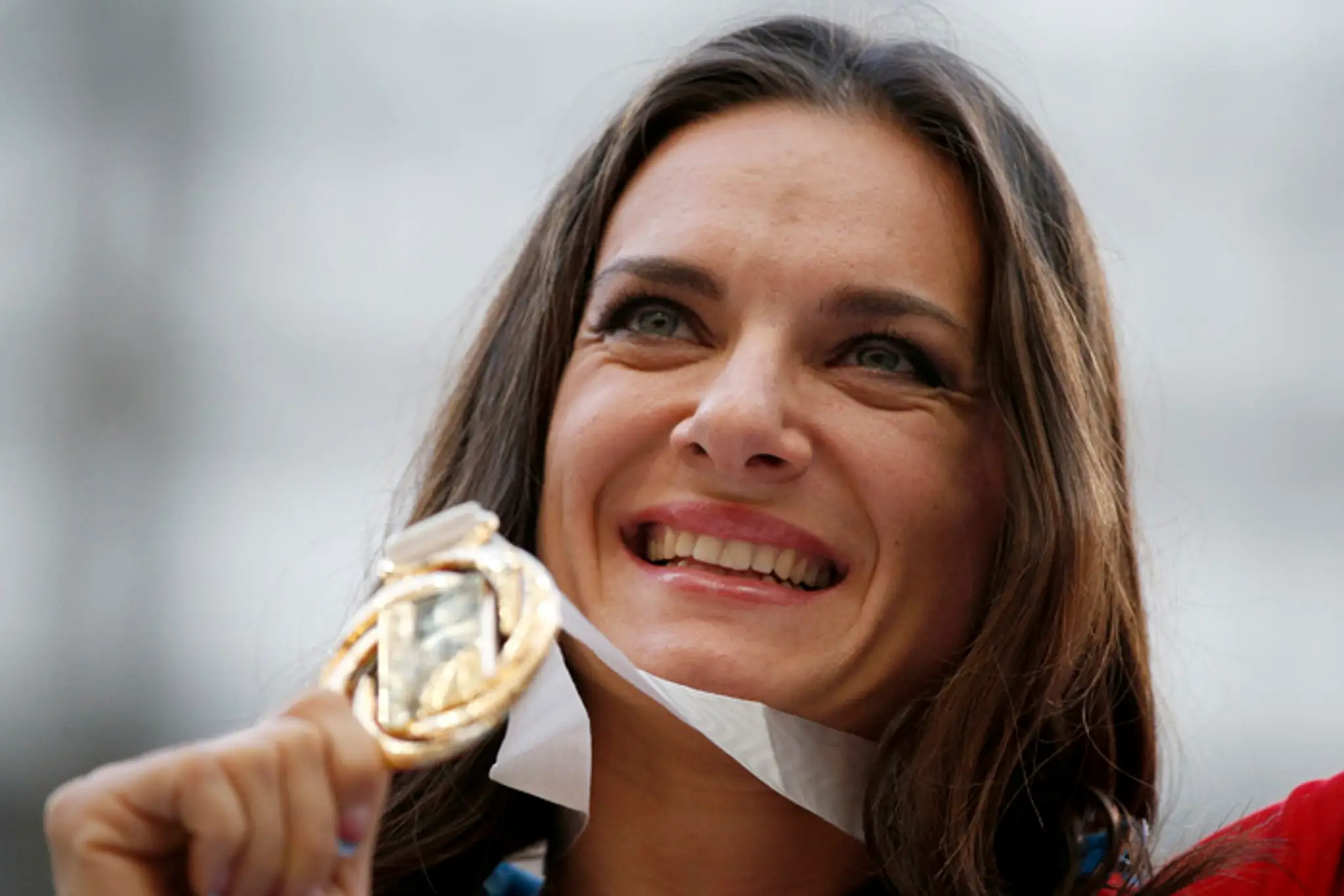 Svetová rekordérka v skoku o žrdi Jelena Isinbajevová na archívnej snímke.