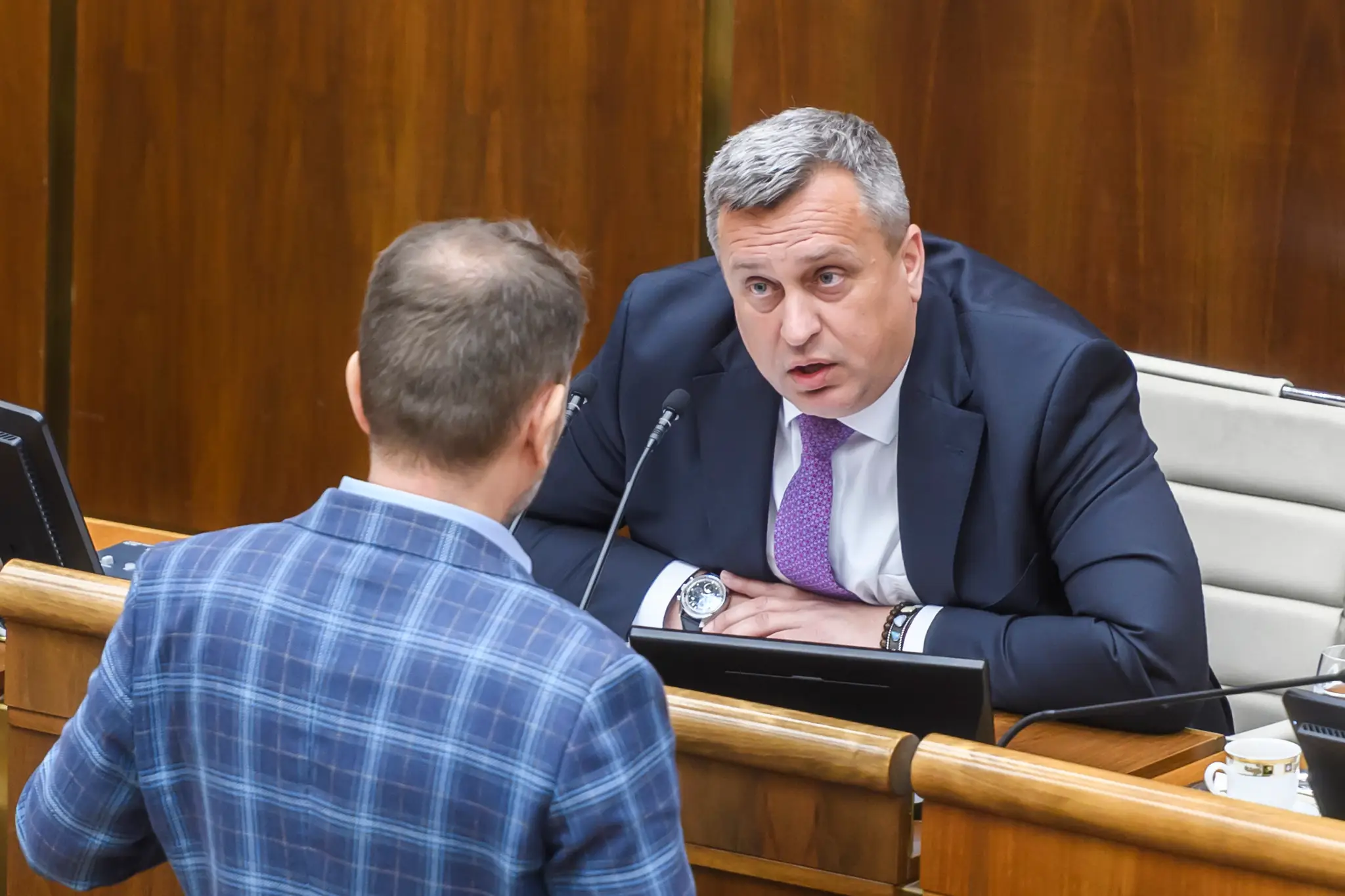 Andrej Danko (SNS) a Igor Matovič (Slovensko)
