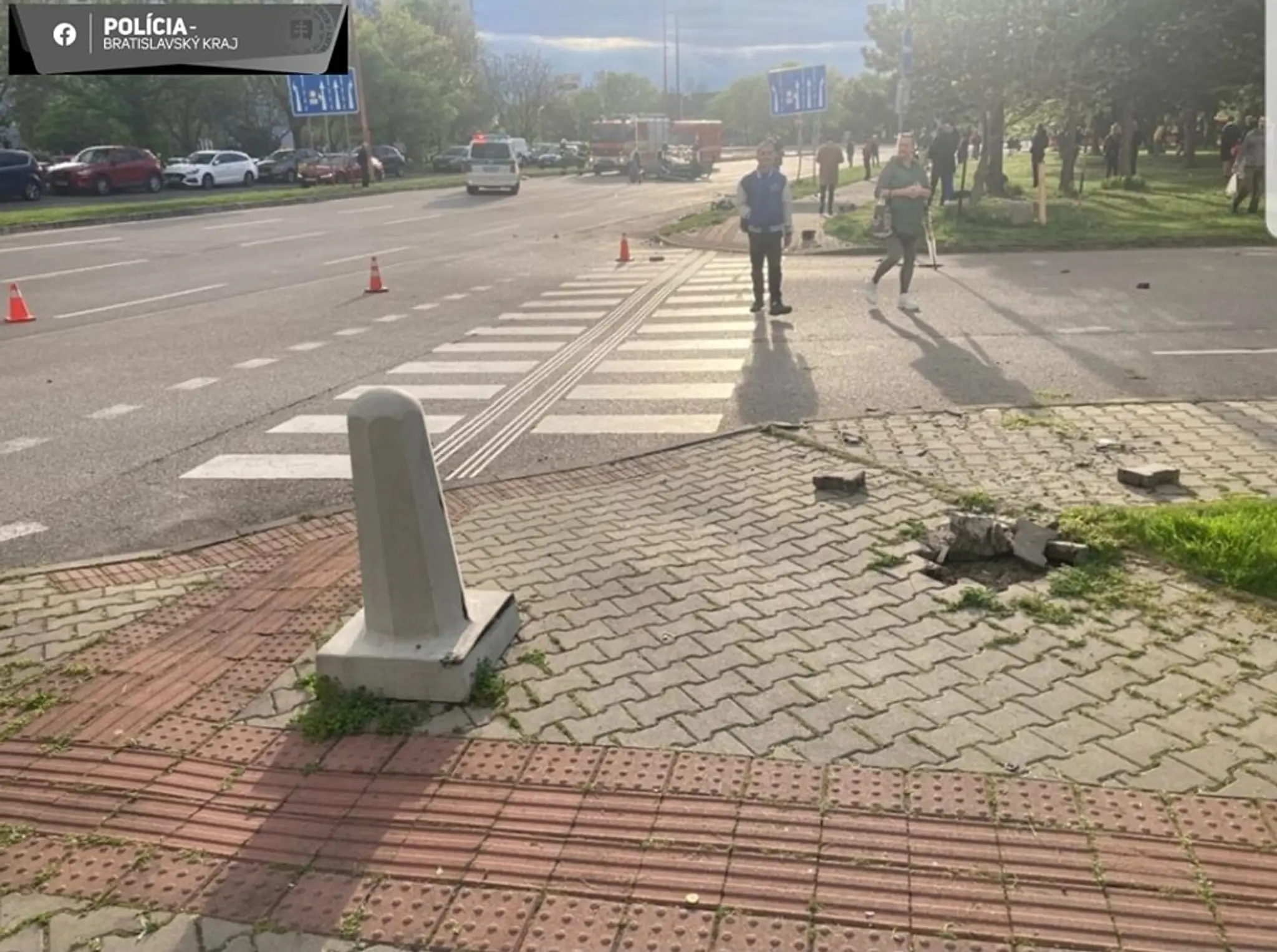 Nehoda v Petržalke.