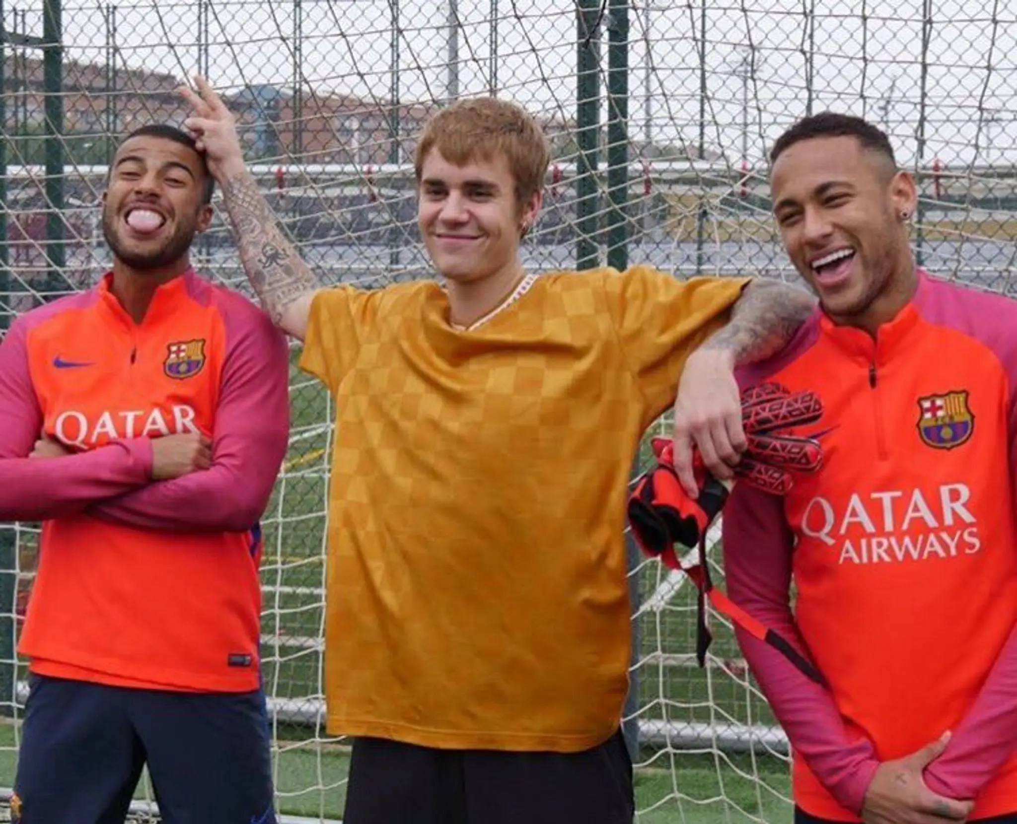 Rafinha Alcantara, Justin Bieber a Neymar.