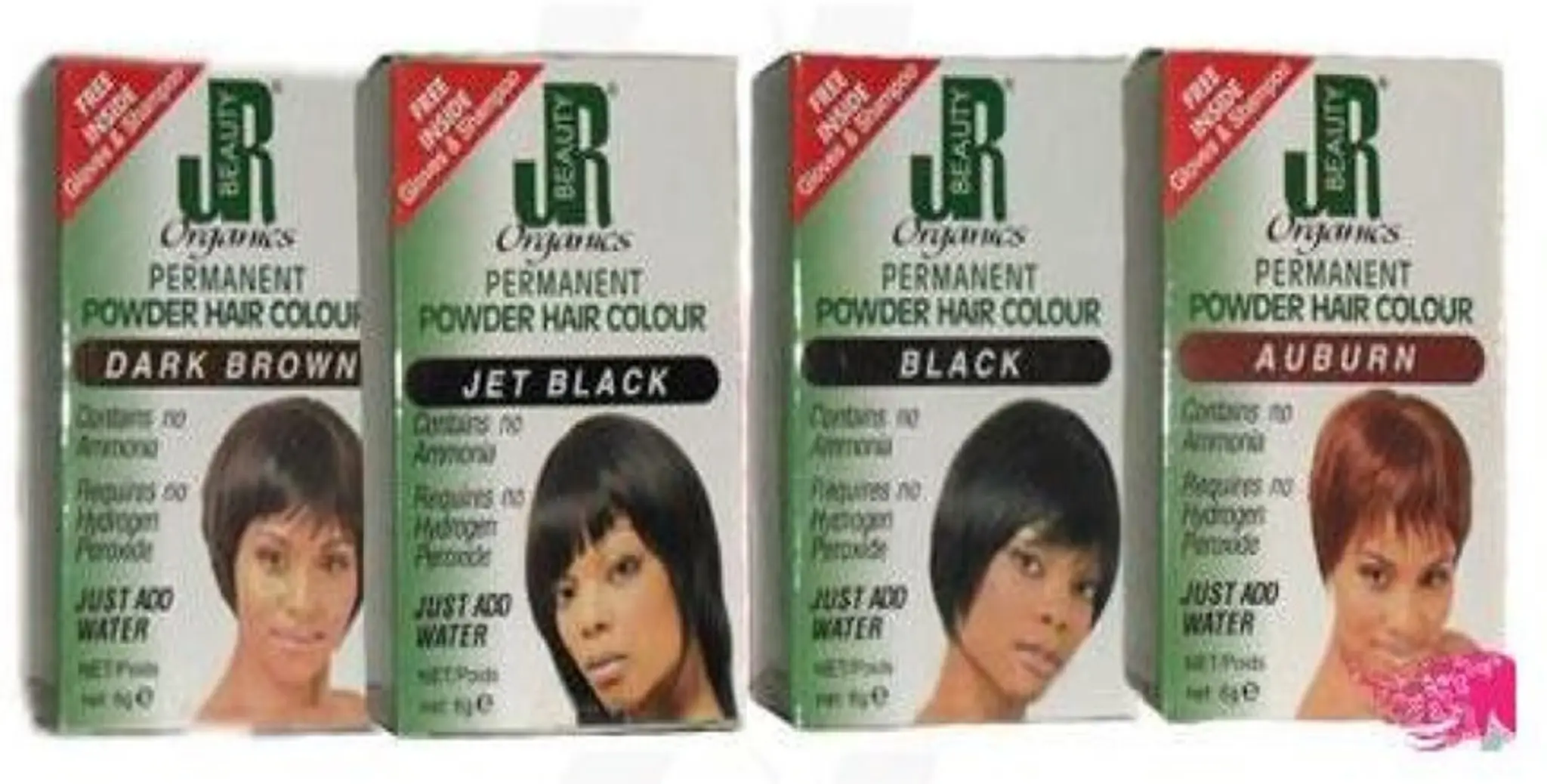Farba na vlasy značka Organics Permanent Powder Hair Colour hair JR Beauty