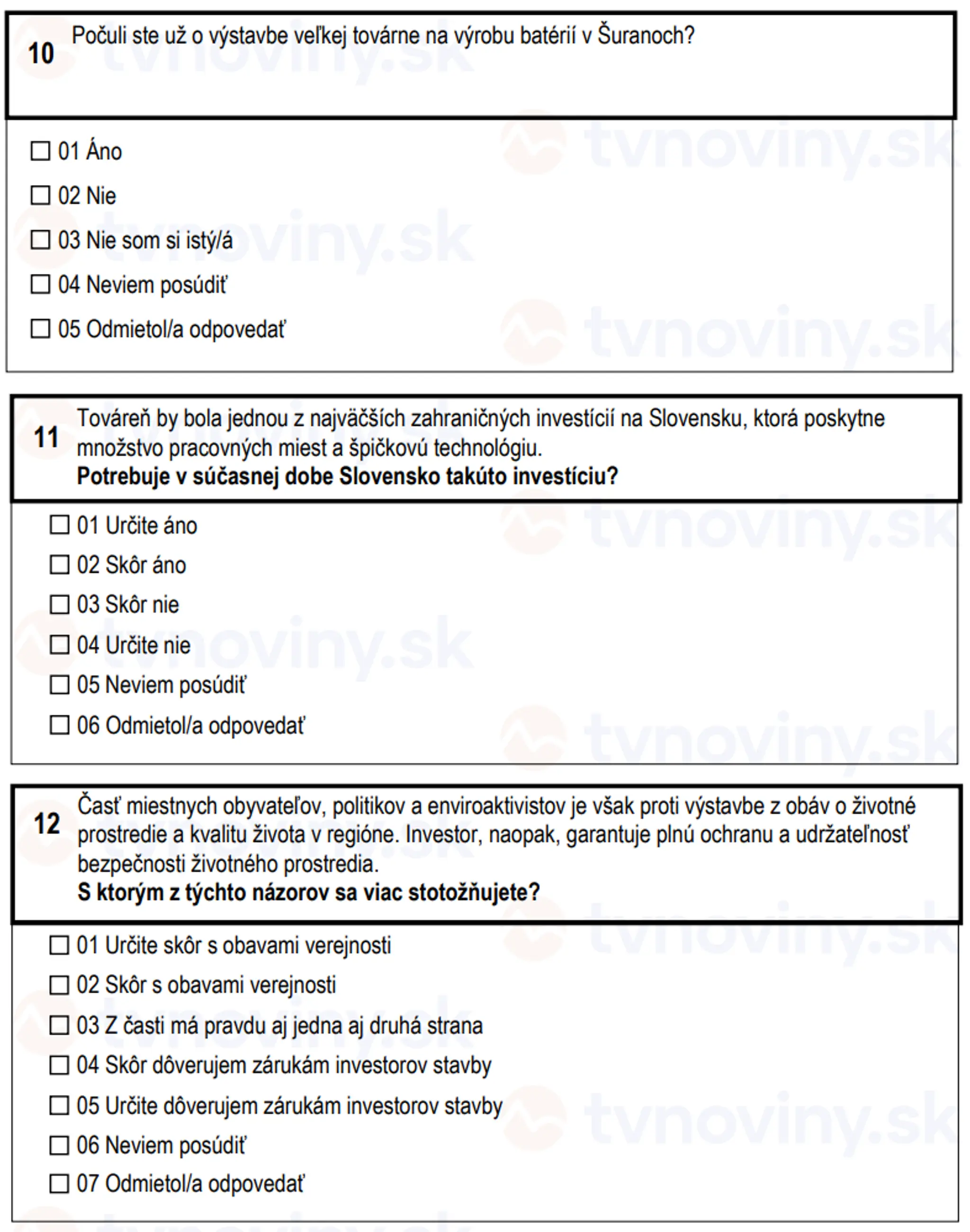Otázky, ktoré sa pýta Štatistický úrad SR