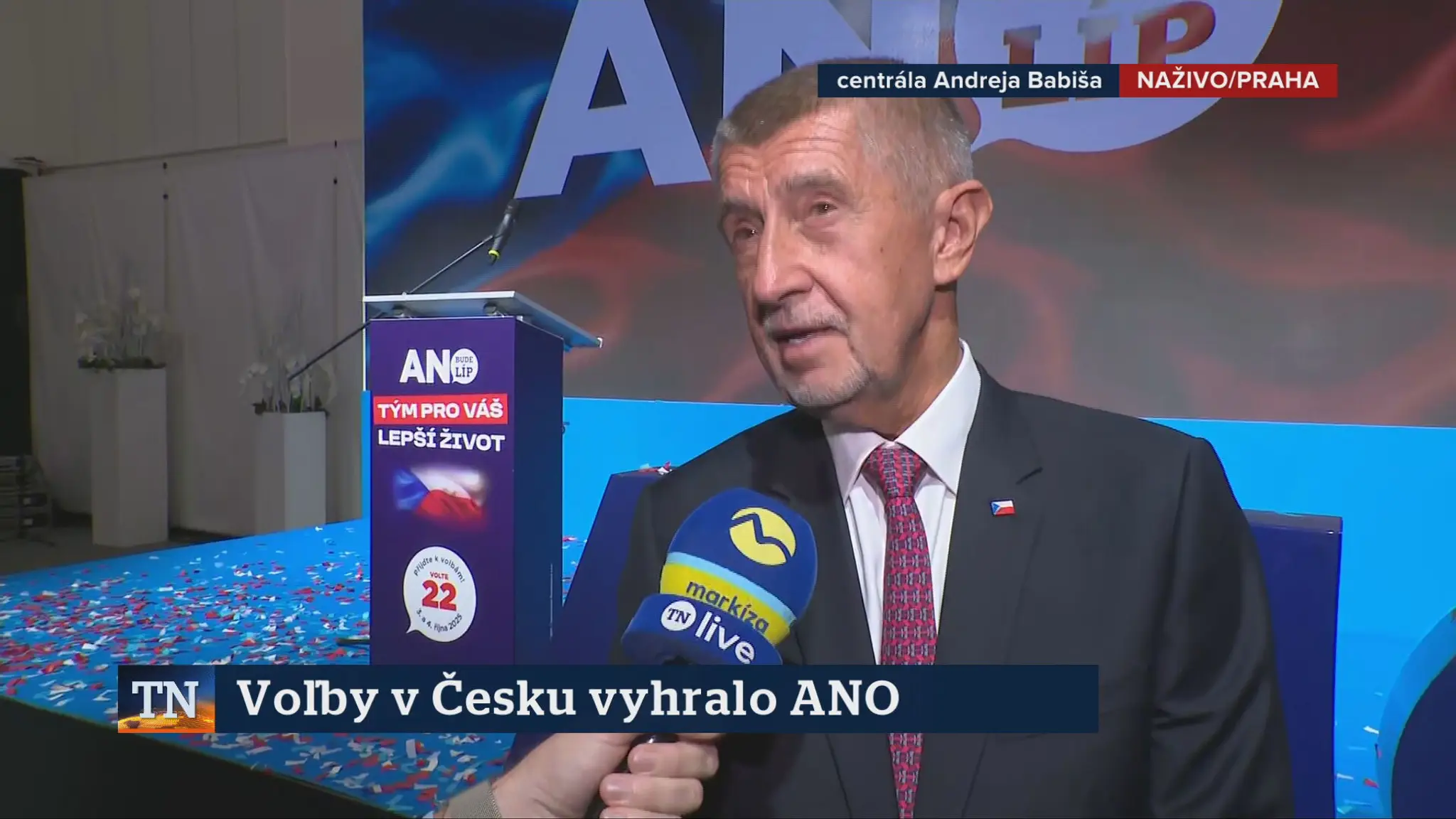 Andrej Babiš pre Markízu