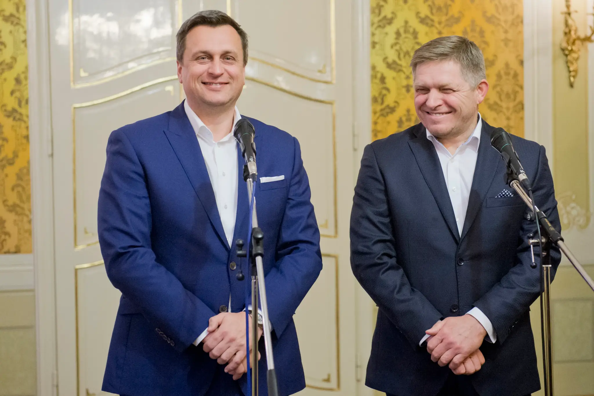 Robert Fico a Andrej Danko.