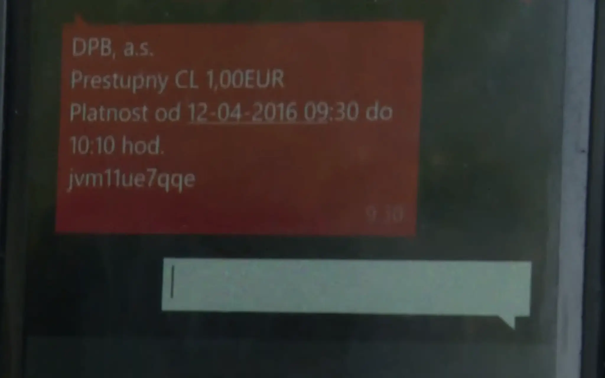 SMS lístok na mestskú hromadnú dopravu v Bratislave