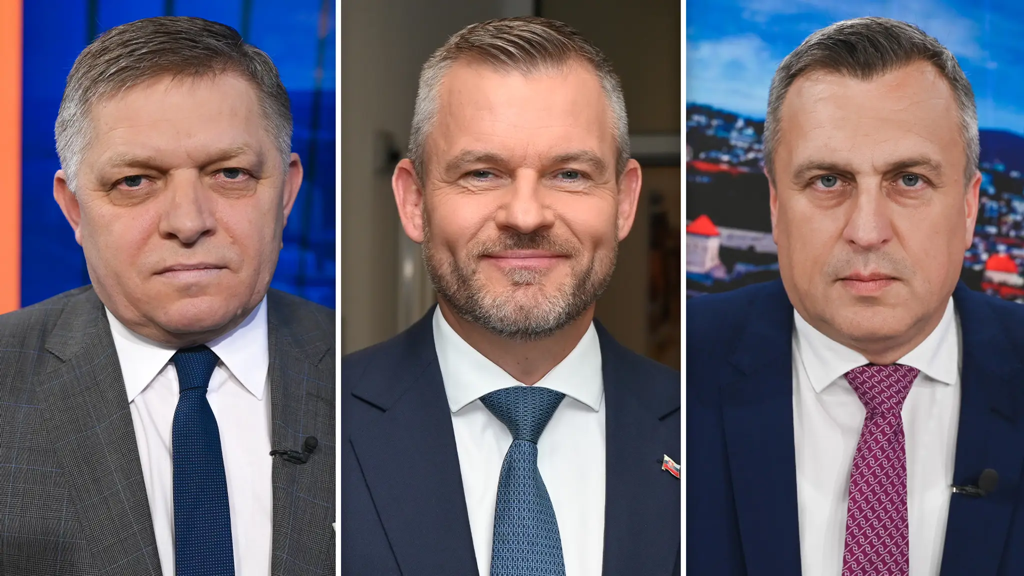 Robert Fico, Peter Pellegrini a Andrej Danko.