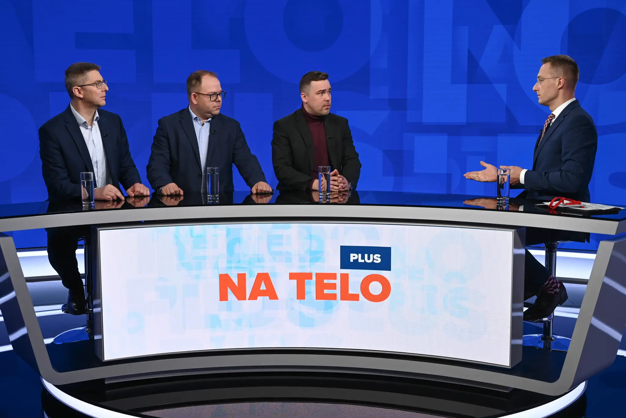 Martin Slosiarik, Václav Hřích a Jakub Hankovský v relácii Na telo plus.