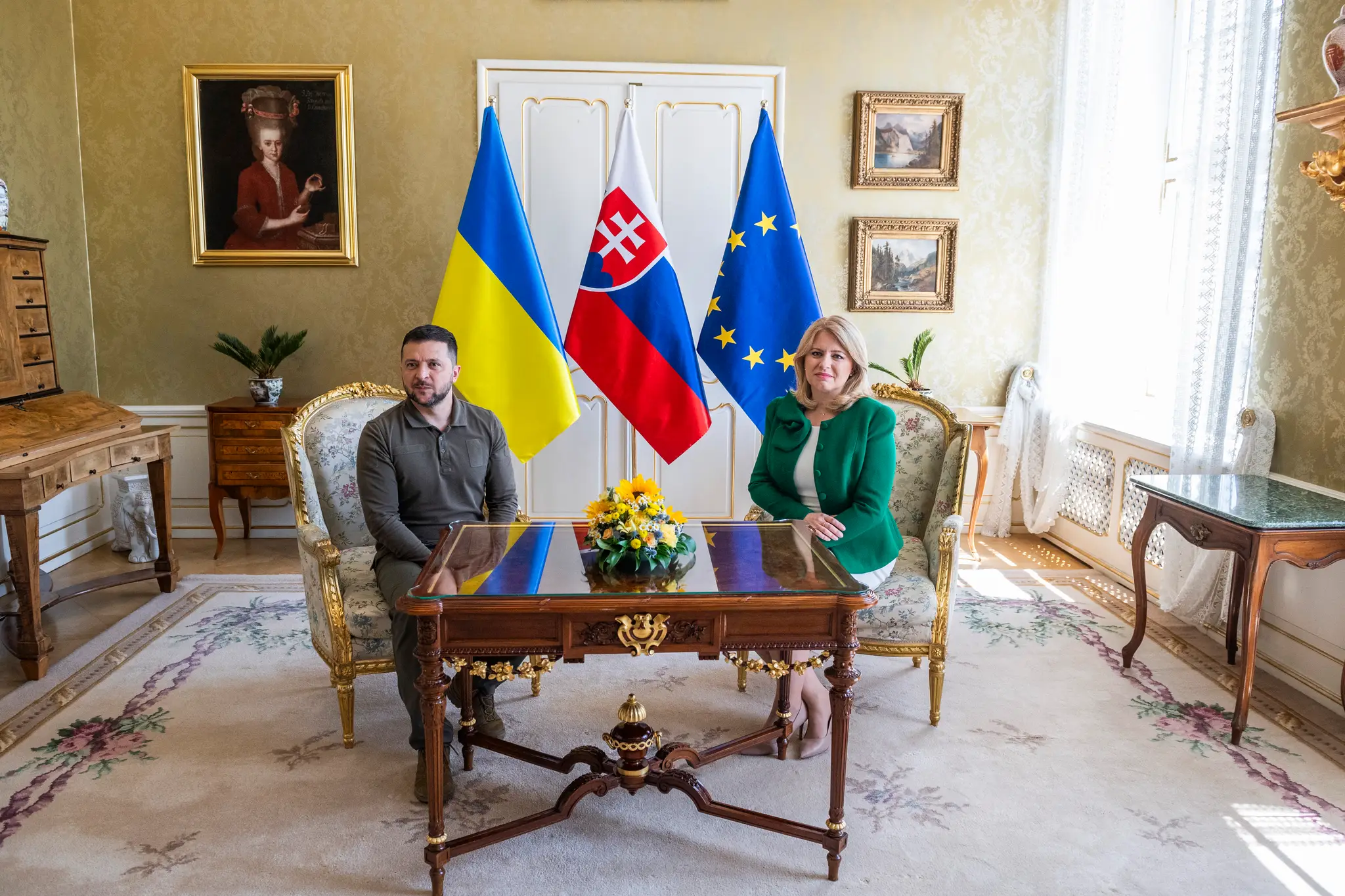 Zelenskyj v Prezidentskom paláci