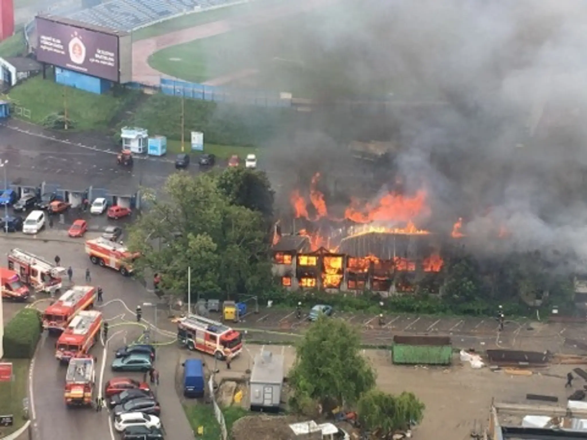 Požiar v bratislavskom Novom meste.