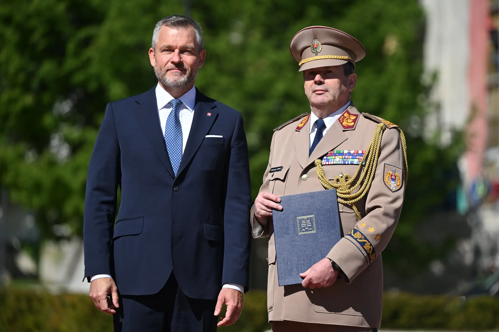 Na snímke nový náčelník Generálneho štábu Ozbrojených síl SR Miroslav Lorinc, ktorého vymenoval prezident SR Peter Pellegrini